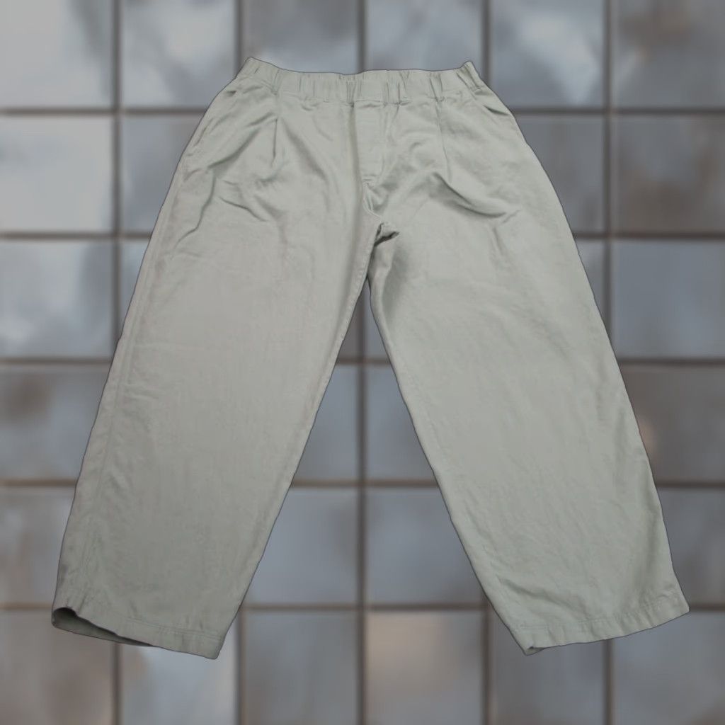 Cos COS Pants Womens L Green Linen Blend Wide-Leg Beach Resort Bohemian Comfort Pockets High-Rise 27in Inseam Vintage? No (but not vintage). Size 36" / US 14 / IT 50 - 1 Thumbnail