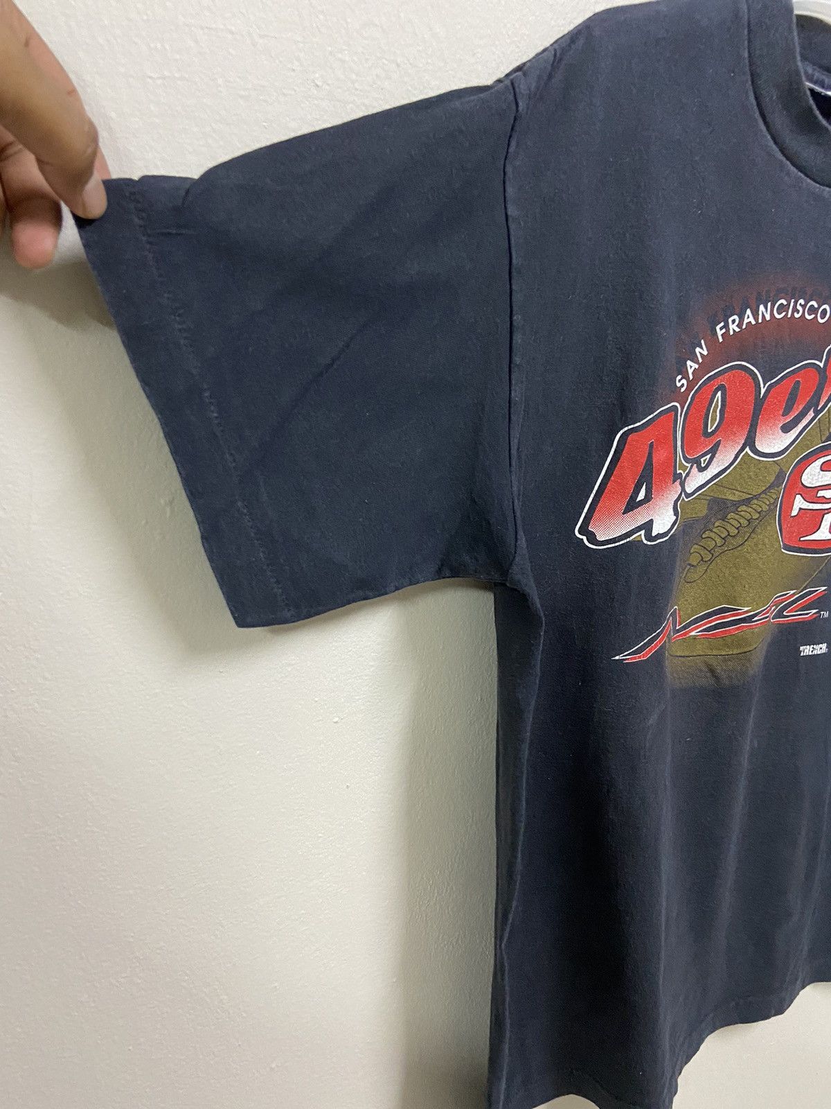 NFL × Vintage 90s San Francisco 49ERS NFL American Sport Single Stitch Tee Size US L / EU 52-54 / 3 - 6 Thumbnail