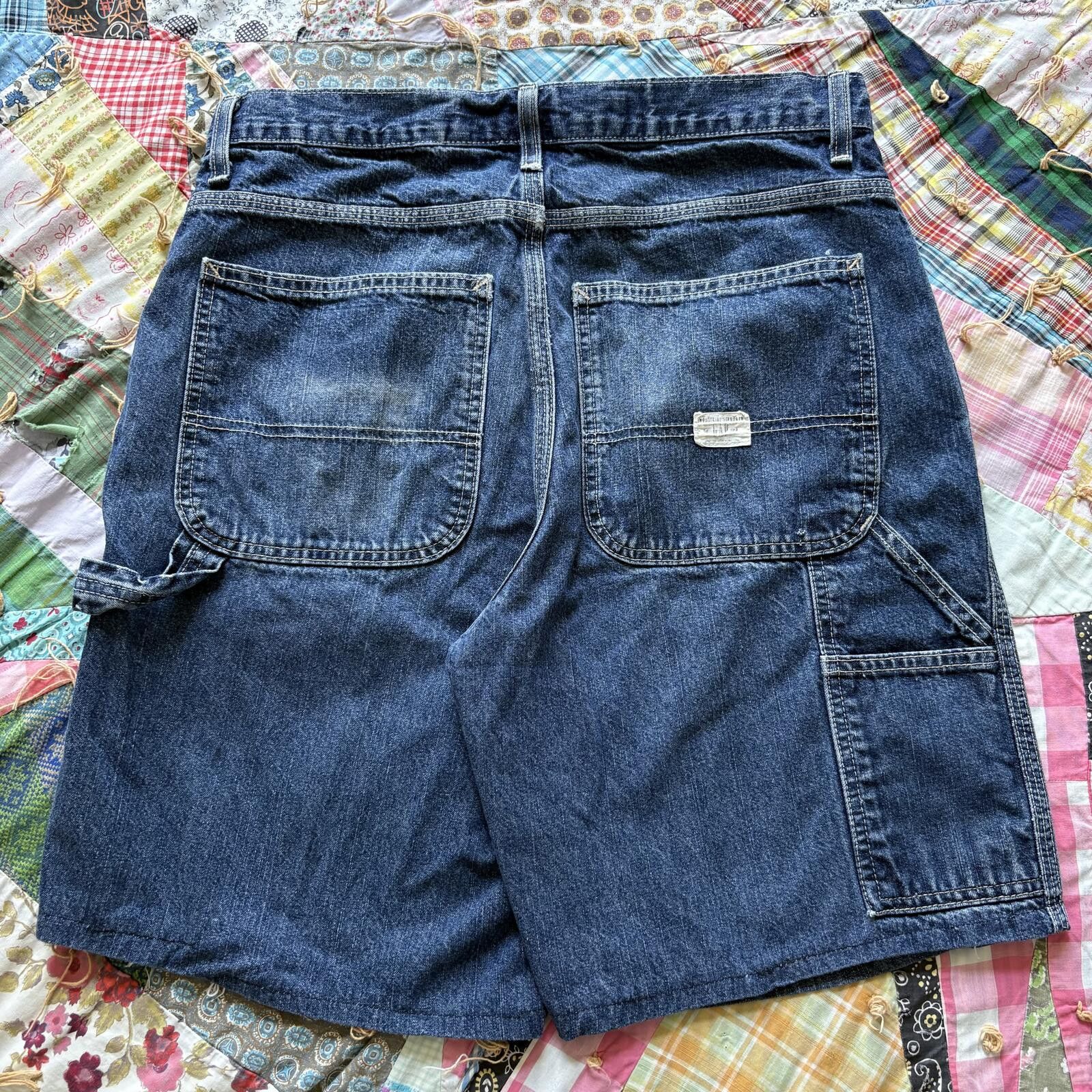 Gap Vintage Y2K Gap Carpenter Baggy Grunge Denim Shorts Jorts Size US 32 / EU 48 - 2 Thumbnail
