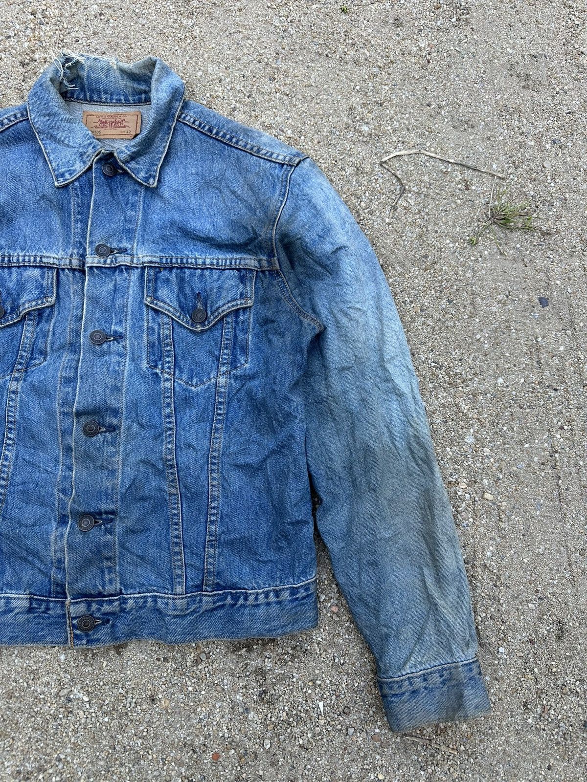 Levi's × Vintage Vintage 90s Levis Denim Tracker Jacket Size US L / EU 52-54 / 3 - 6 Thumbnail
