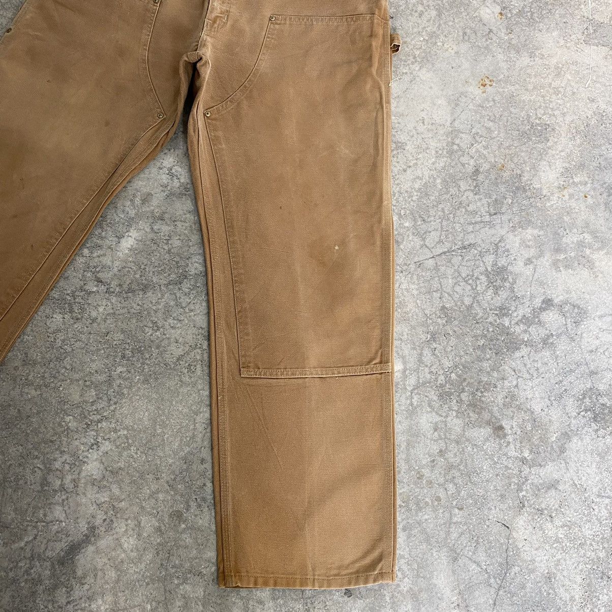 Carhartt VTG Carhartt Double Knee Faded Tan Carpenter Work Pants Size US 38 / EU 54 - 6 Thumbnail