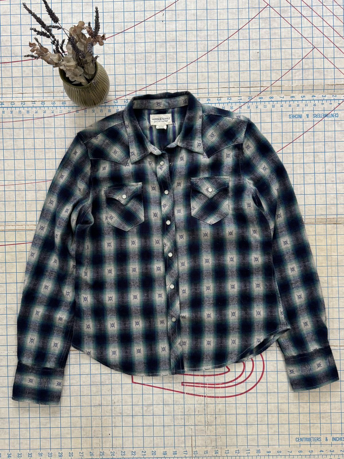 Denim & Supply Ralph Lauren Denim & Supply Ralph Lauren Pearl Snap Western-wear Shirt L Size L / US 10 / IT 46 - 3 Thumbnail