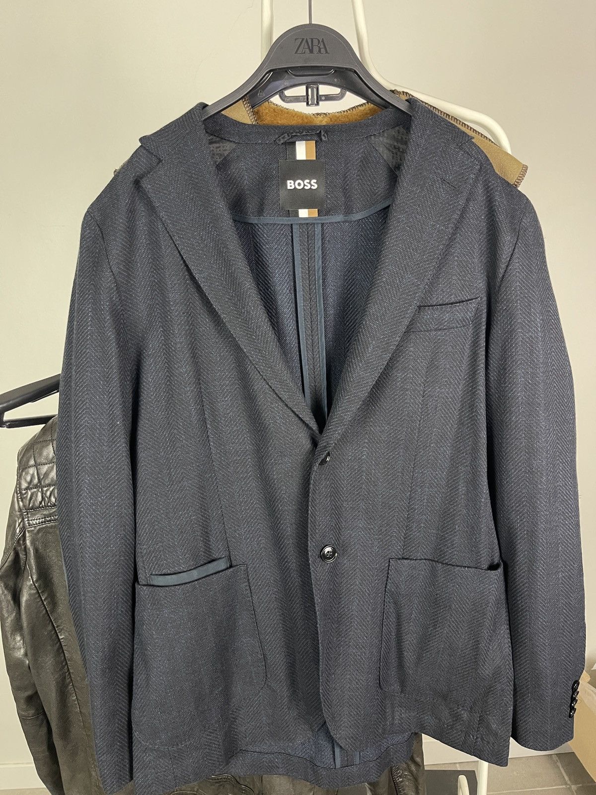 Hugo Boss Hugo Boss blazer men wool 52 42R L XL black 2024 Size 42R - 17 Thumbnail