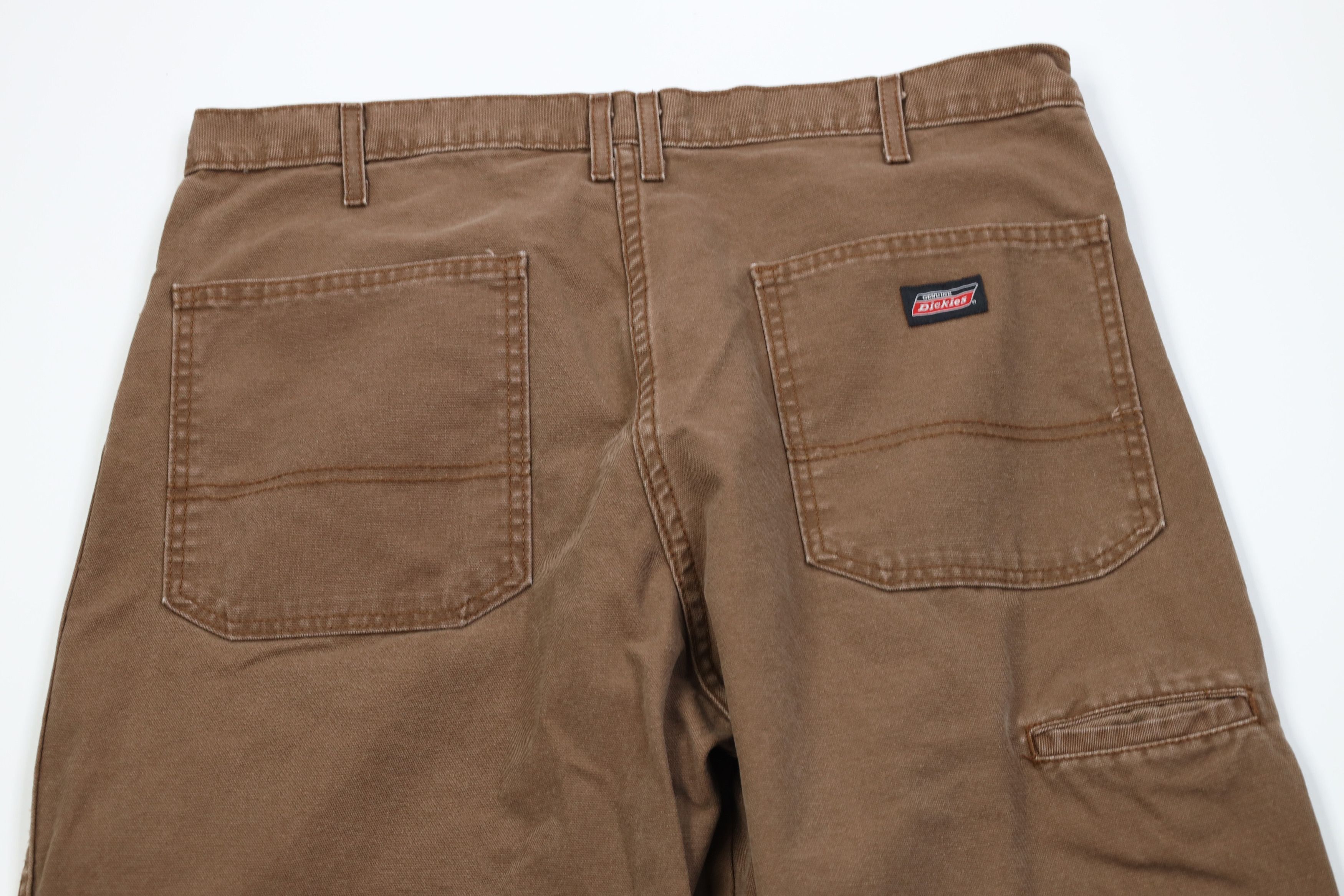 Dickies Vintage Y2K Dickies Wide Leg Dungaree Pants Brown Workwear Size US 36 / EU 52 - 11 Thumbnail