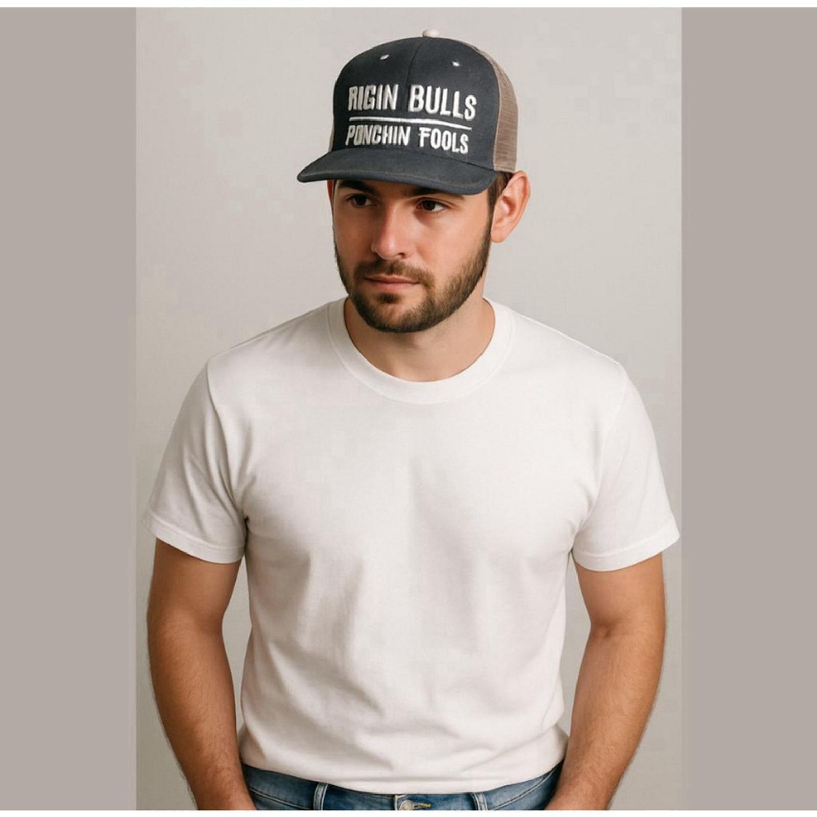 Other Dale Brisby Snapback Hat Ridin’ Bulls Punchin’ Fools Western Size ONE SIZE - 9 Thumbnail