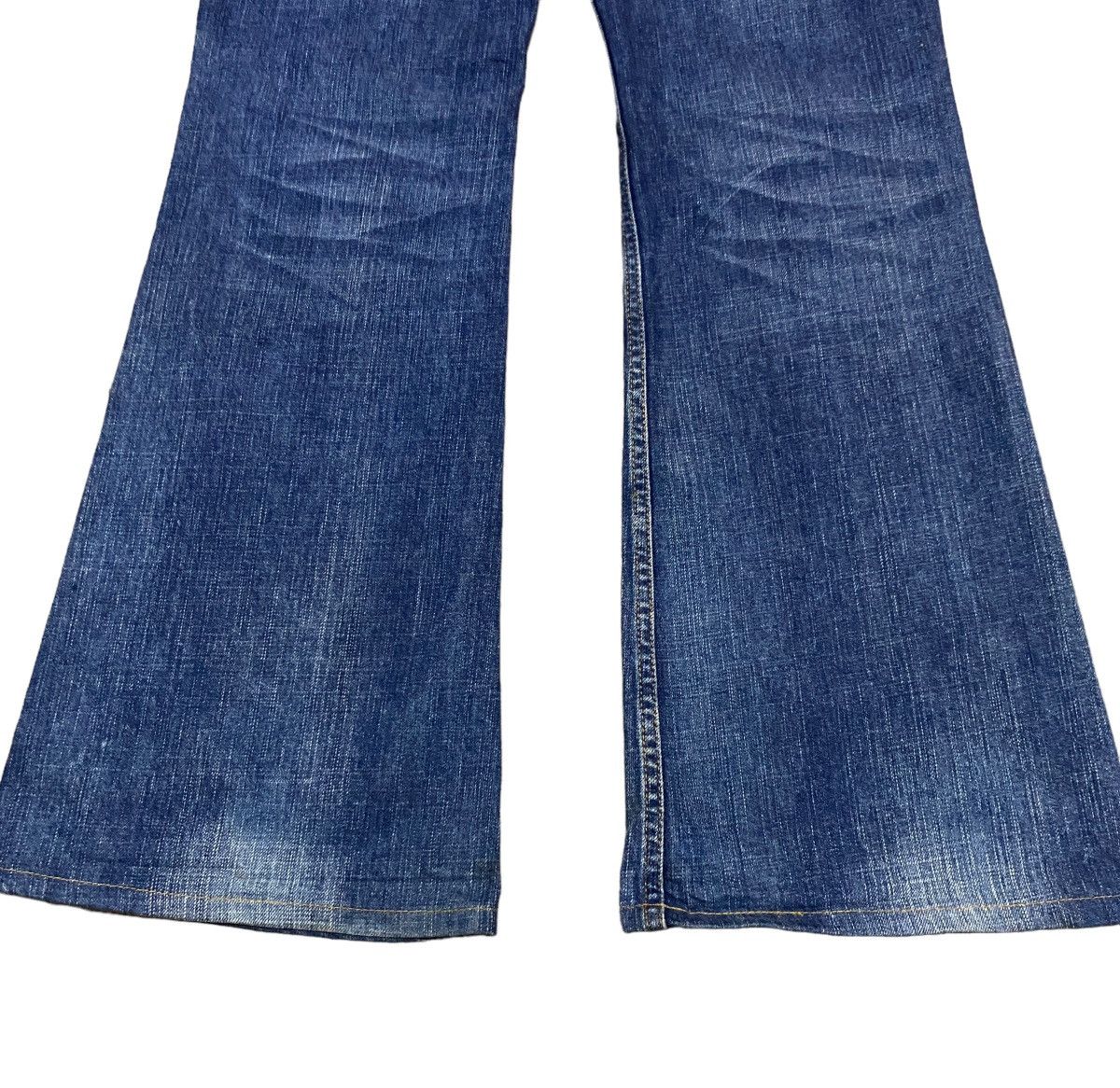 Le Grande Bleu (L.G.B.) Rare Design Vintage Brand Back Number Flared Jeans 2000s Size US 30 / EU 46 - 6 Thumbnail