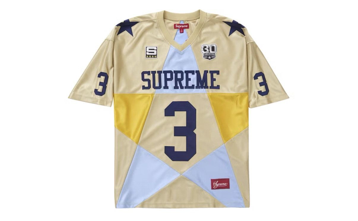 Supreme Supreme Star Football Jersey (FW24) Gold Size Large Size US L / EU 52-54 / 3 - 4 Thumbnail