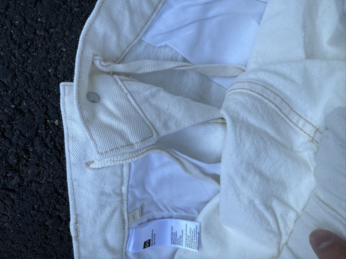 GU GU barrel leg white denim jeans Size US 30 / EU 46 - 4 Thumbnail