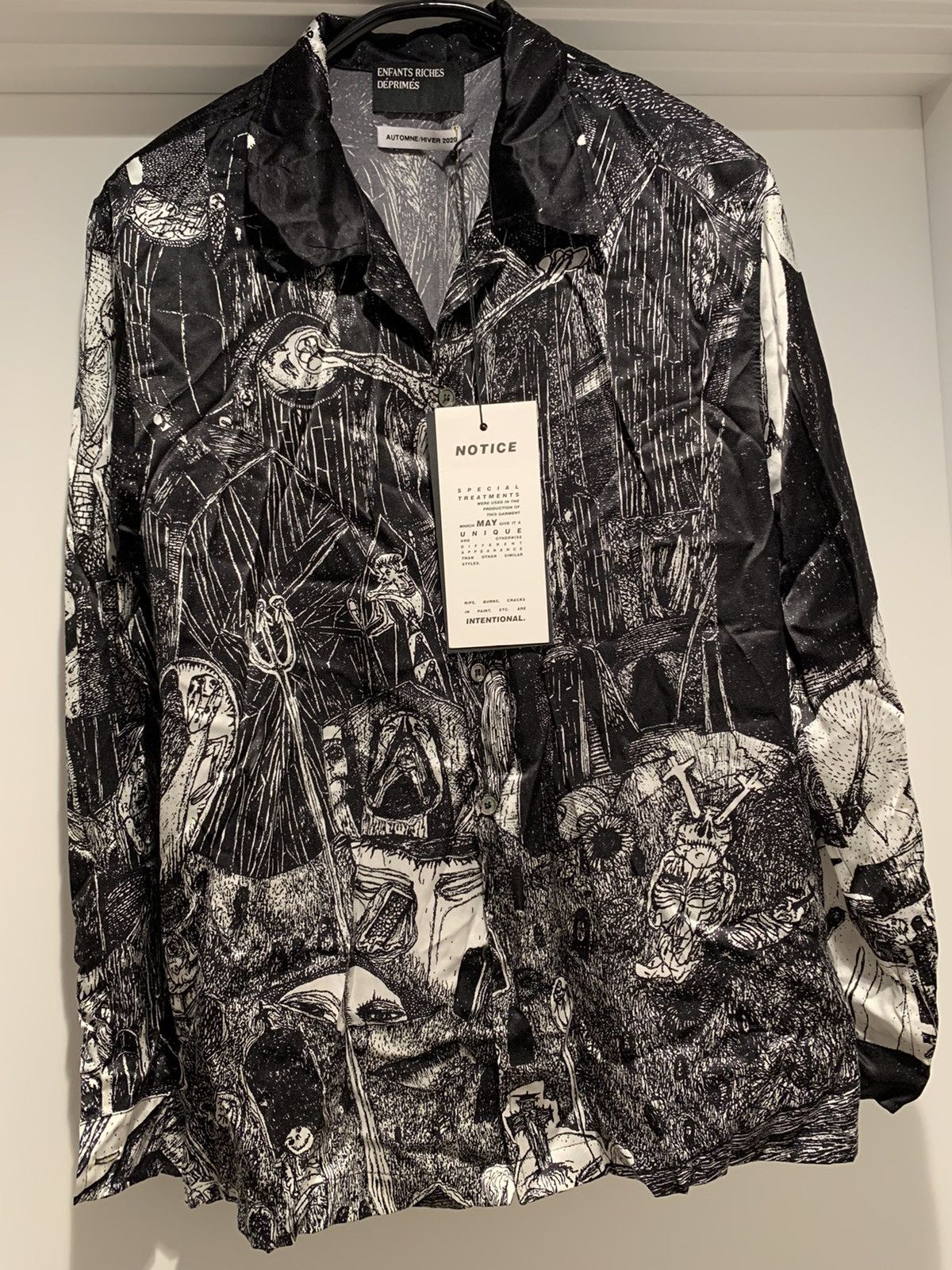 Enfants Riches Deprimes (New) ERD AW’20 “Rudimentary” Silk shirt / LS Size US M / EU 48-50 / 2 - 8 Thumbnail