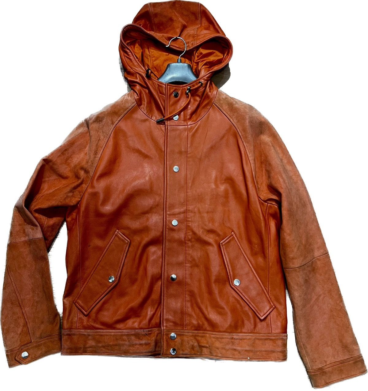 Hugo Boss Hugo boss leather hudie jacket Size US L / EU 52-54 / 3 - 1 Thumbnail