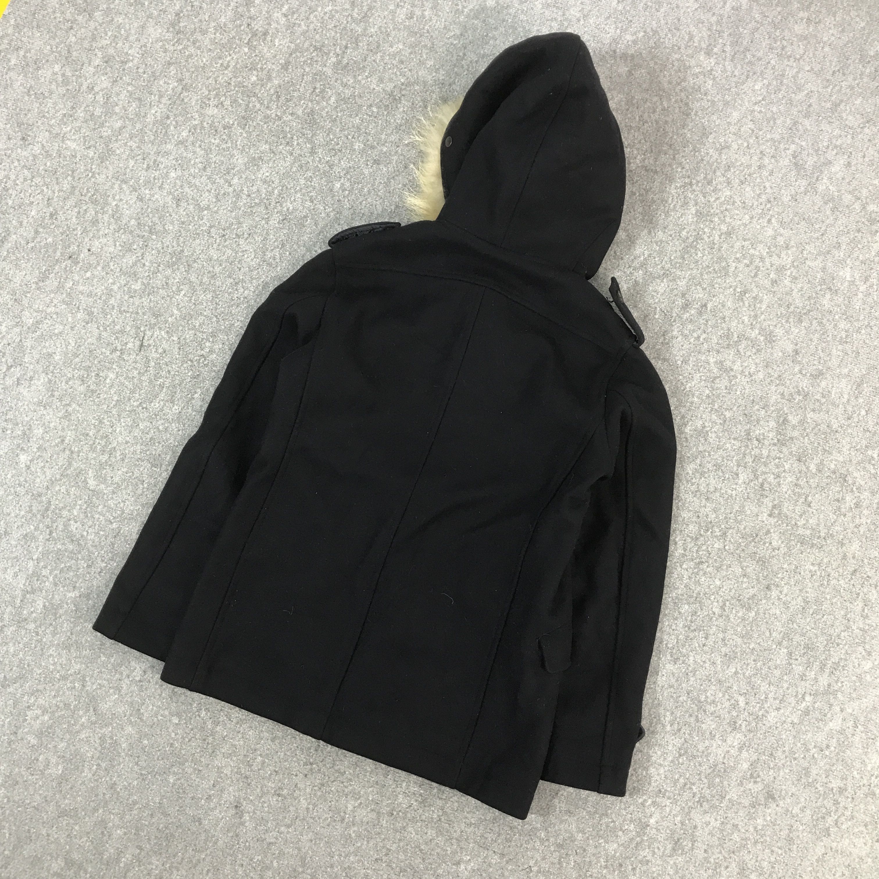 Edifice Japan EDIFICE JAPAN WOOL BLACK JACKET FUR HOODIES Size US L / EU 52-54 / 3 - 6 Thumbnail