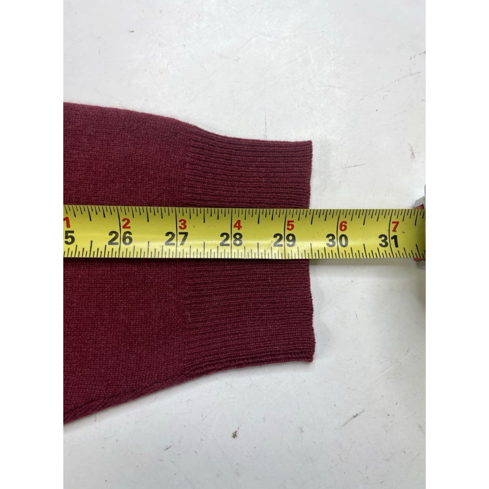 Jos. A. Bank Executive Collection JOS A. BANK 100% Cashmere Crew Sweater Burgundy Men’s Large Size US XL / EU 56 / 4 - 4 Thumbnail