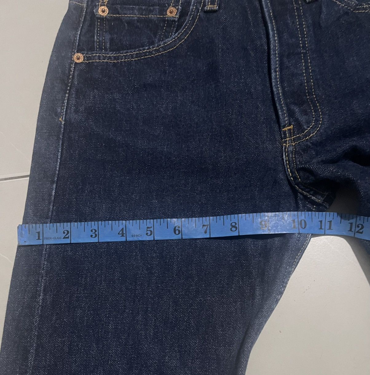 Jean Vintage 90s Levi's 501 for WOMEN Faded Blue Jeans Size 26" / US 2 / IT 38 - 9 Thumbnail