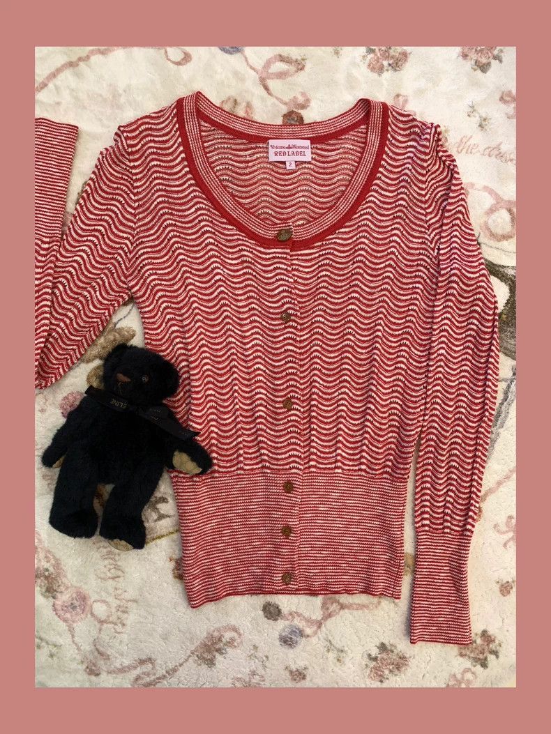 2000s VivienneWestwood Stripe Cardigan Vivienne Westwood Vintage