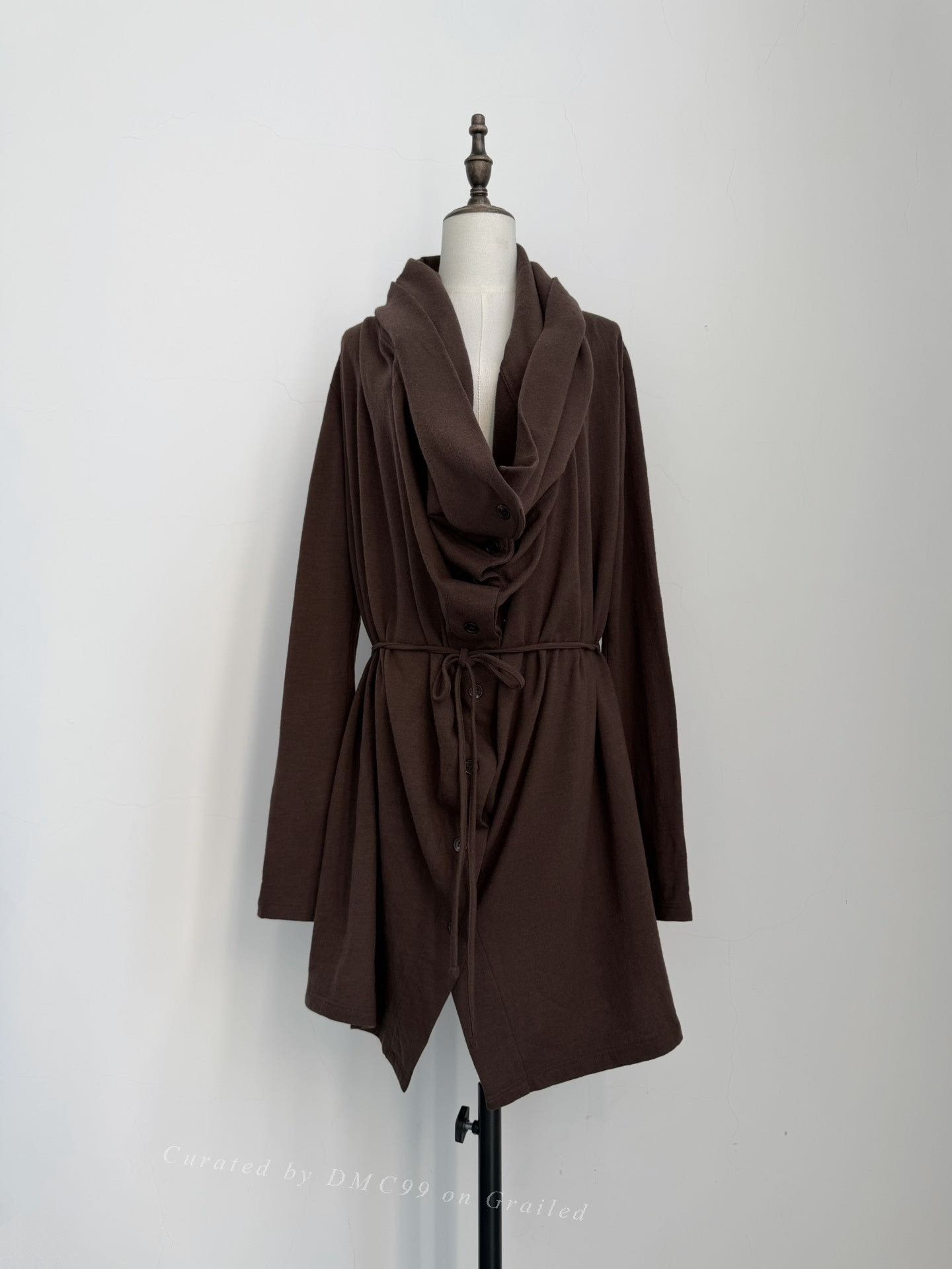 Ann Demeulemeester Ann Demeulemeester Vintage Drape Collar Knit Coat Size XS / US 0-2 / IT 36-38 - 1 Thumbnail