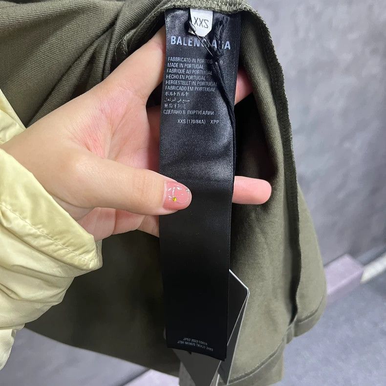 Balenciaga Balenciaga latest brown khaki green cola embroidered logo r Size US XXS / EU 40 - 3 Thumbnail