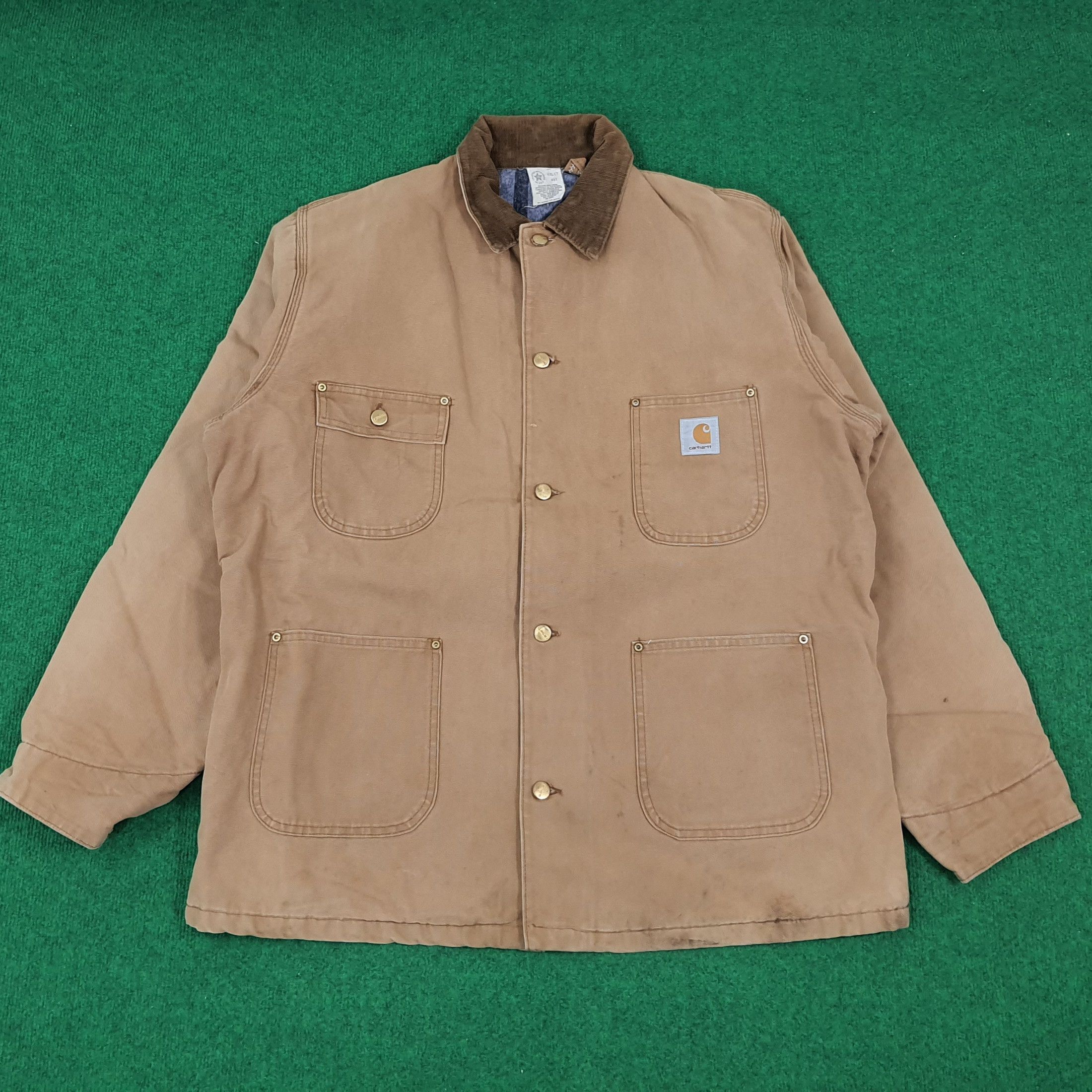 Carhartt × Vintage Vintage Carhartt Detroit Workwear Heavy Jacket Size US XXL / EU 58 / 5 - 1 Thumbnail