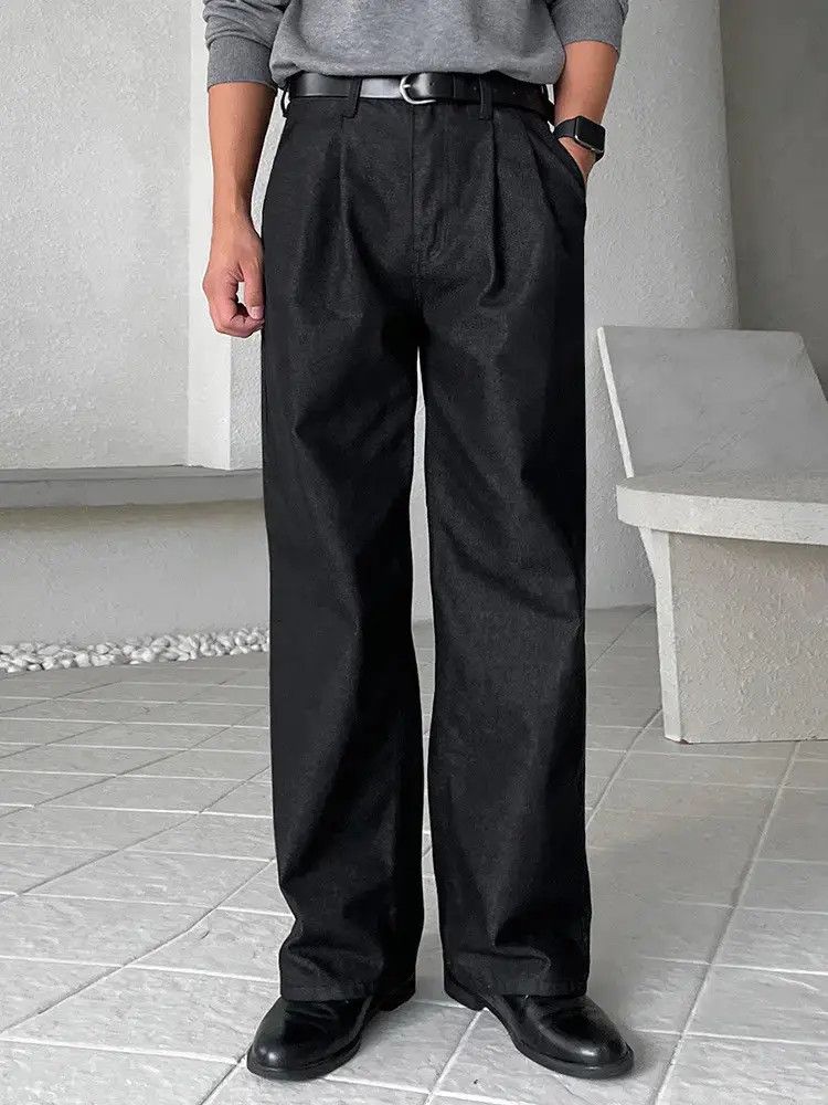 Japanese Brand Retro high street straight leg wide leg casual jeans Size US 32 / EU 48 - 1 Thumbnail