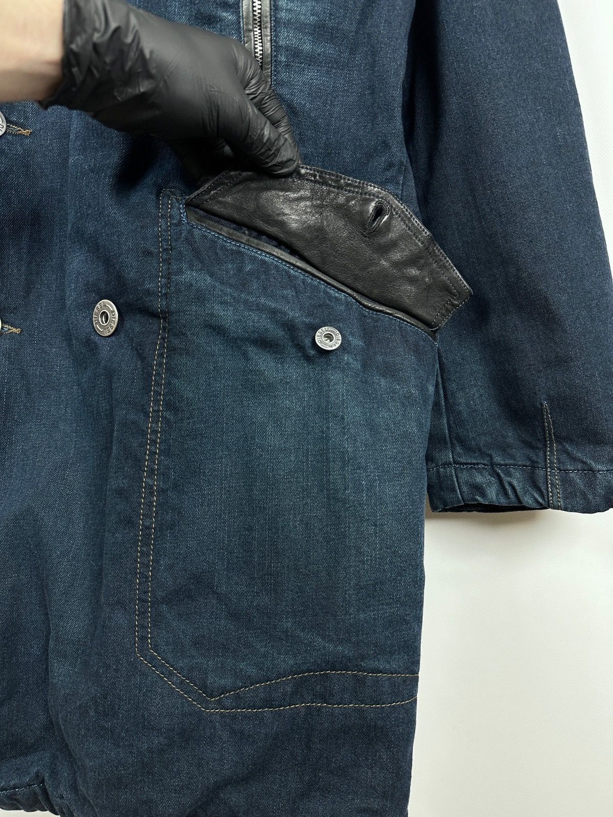 Diesel Vintage Diesel Denim Double Breasted Sherpa Coat Jacket Size US L / EU 52-54 / 3 - 12 Thumbnail