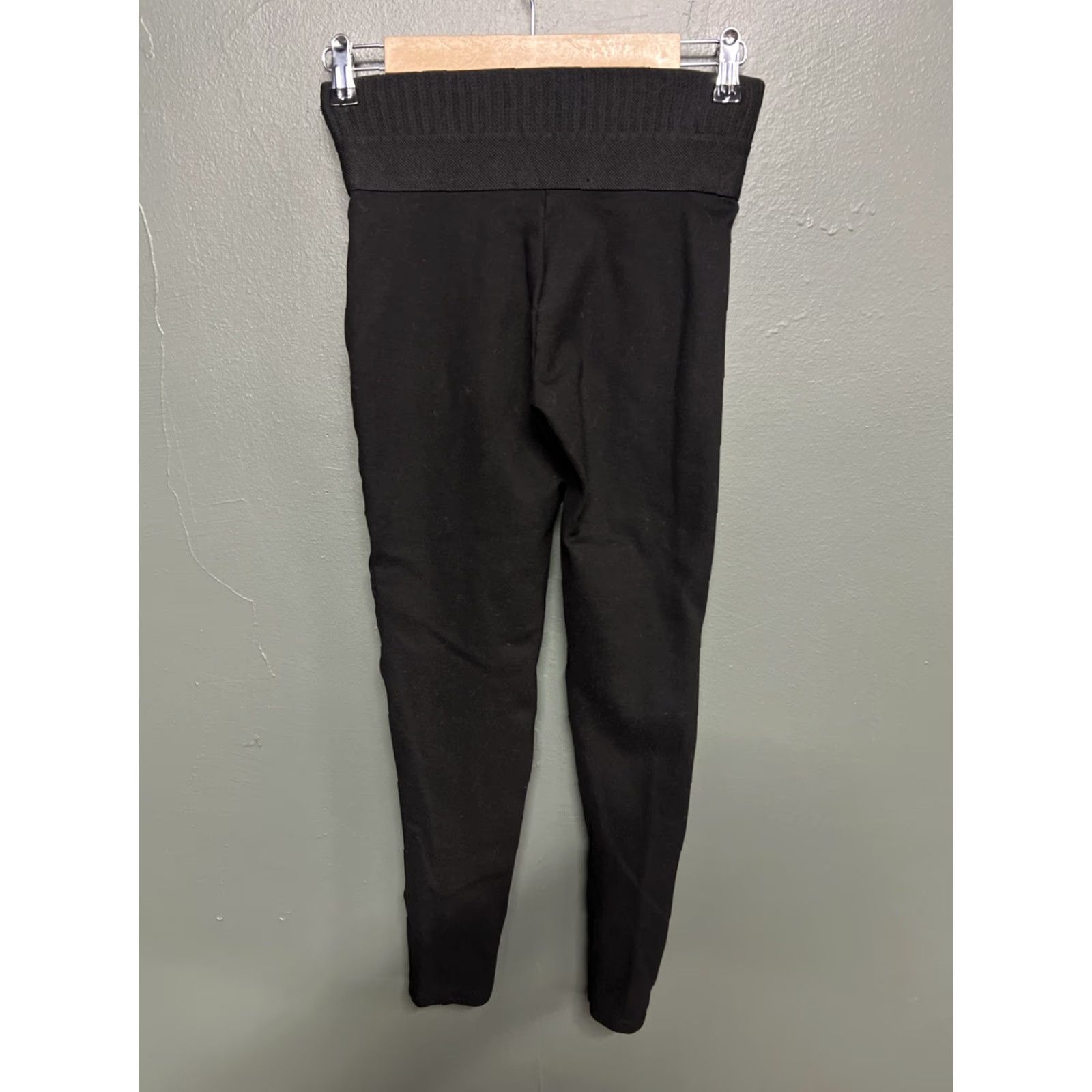 Zara Zara Black High-Waist Pants Womens Size S Dress Pants Skinny Front Flat Front Black Polyester Regular Rise High-Waist Women Size 28" / US 6 / IT 42 - 3 Thumbnail