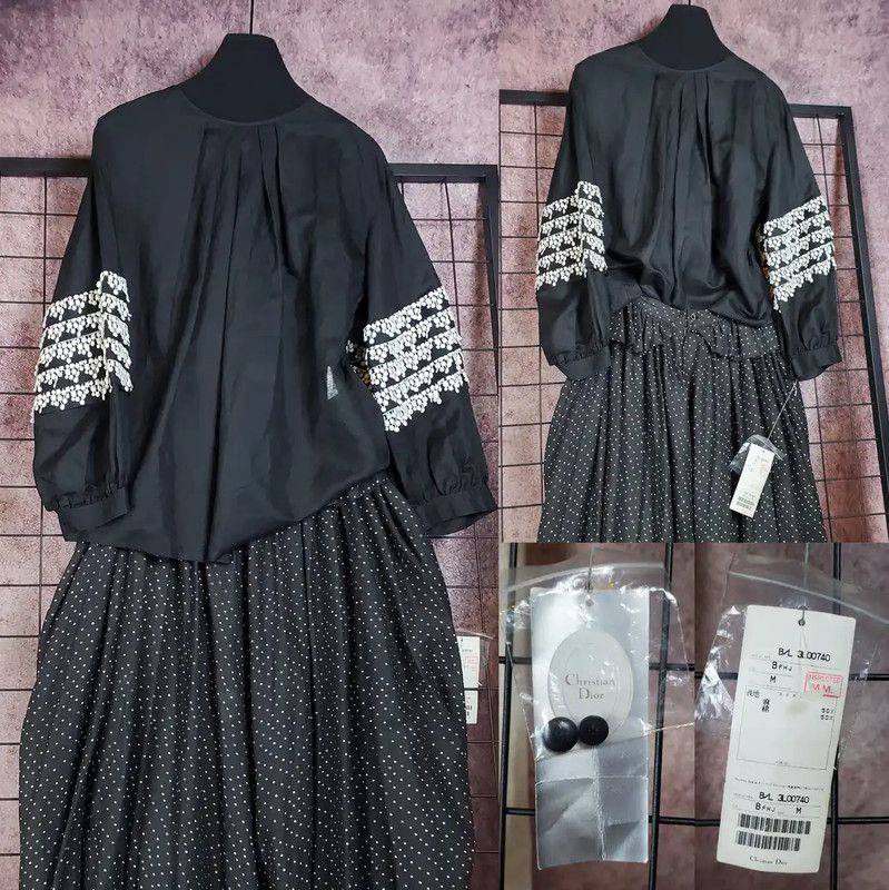 Dior Dior Black Cotton Blend Embroidered Cardigan 0089 Size M / US 6-8 / IT 42-44 - 1 Thumbnail