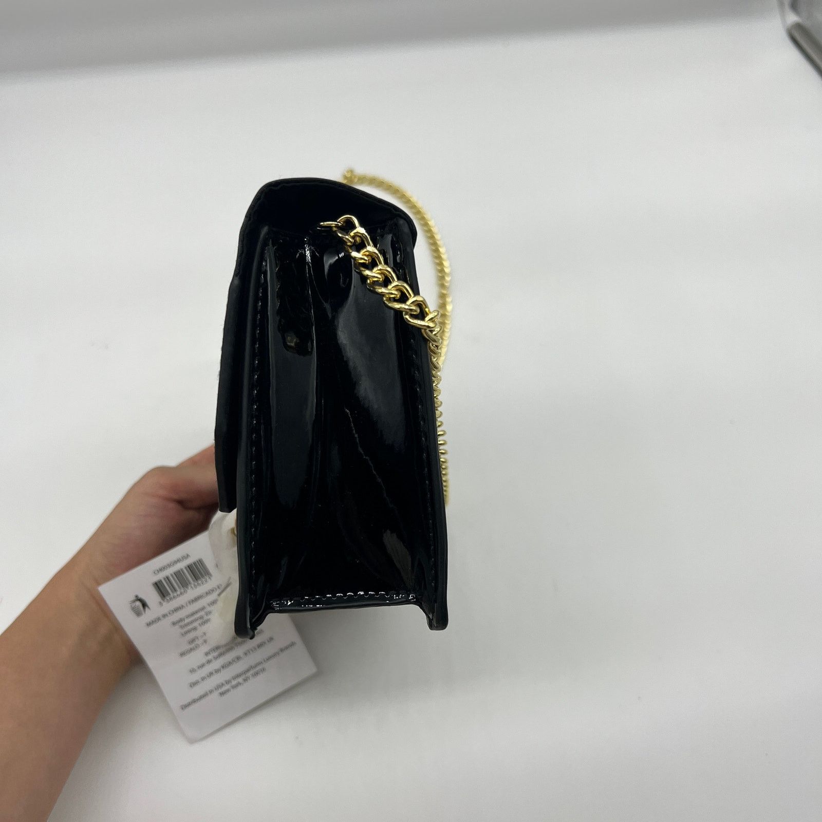 Jimmy Choo Jimmy Choo Parfum Gold Chain Black Patent Crossbody Bag Size ONE SIZE - 7 Thumbnail