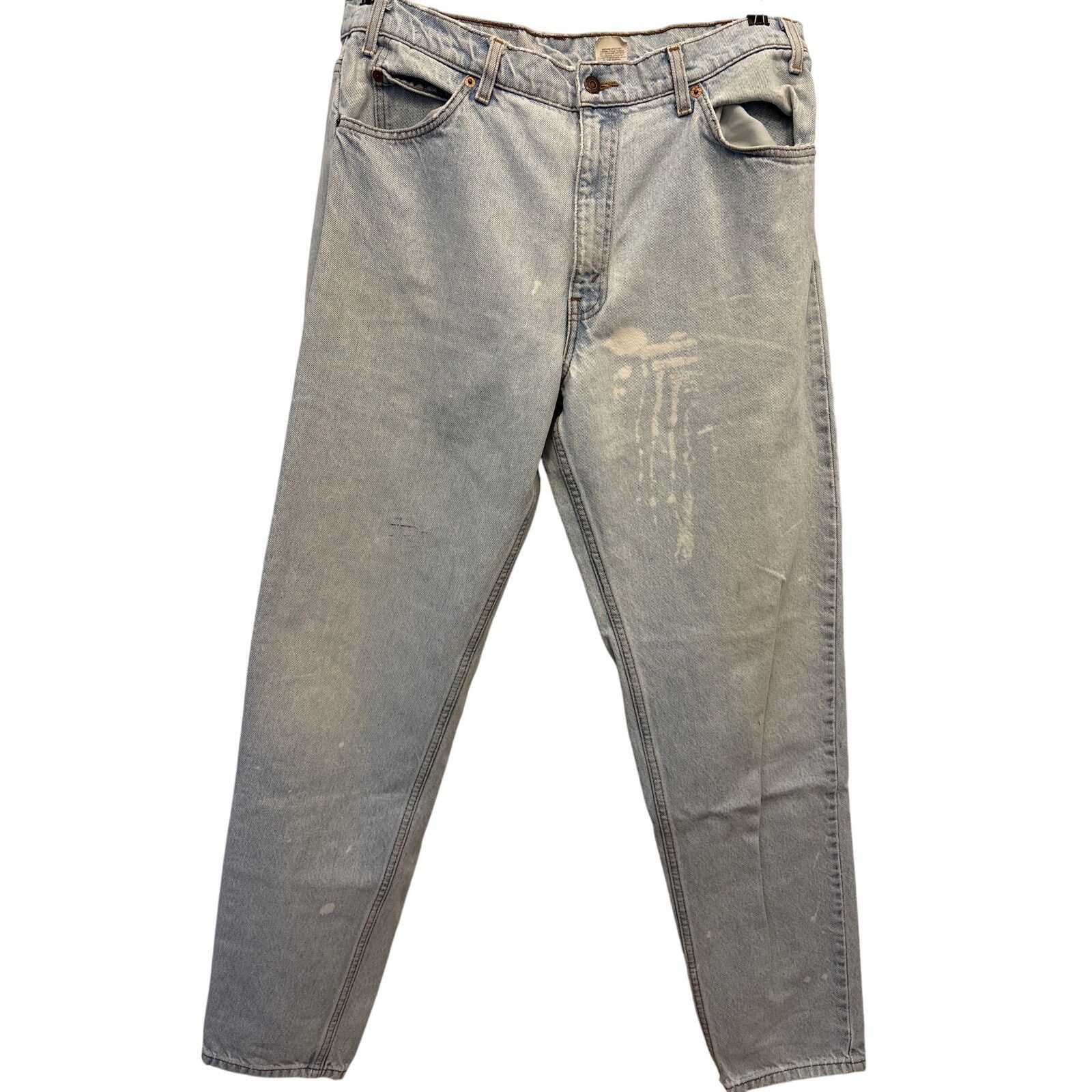 Levi's VTG 95 Levi's 550 orange tab 36x36 thrash bleach light wash Size US 36 / EU 52 - 3 Thumbnail