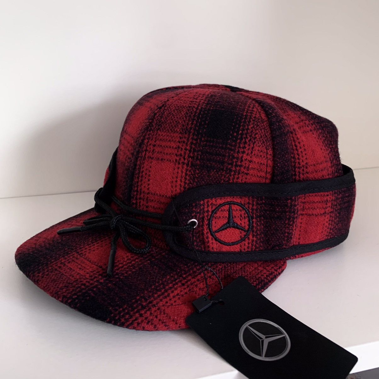 Mercedes-Benz Wool plaid camper cap hat Size ONE SIZE - 1 Thumbnail