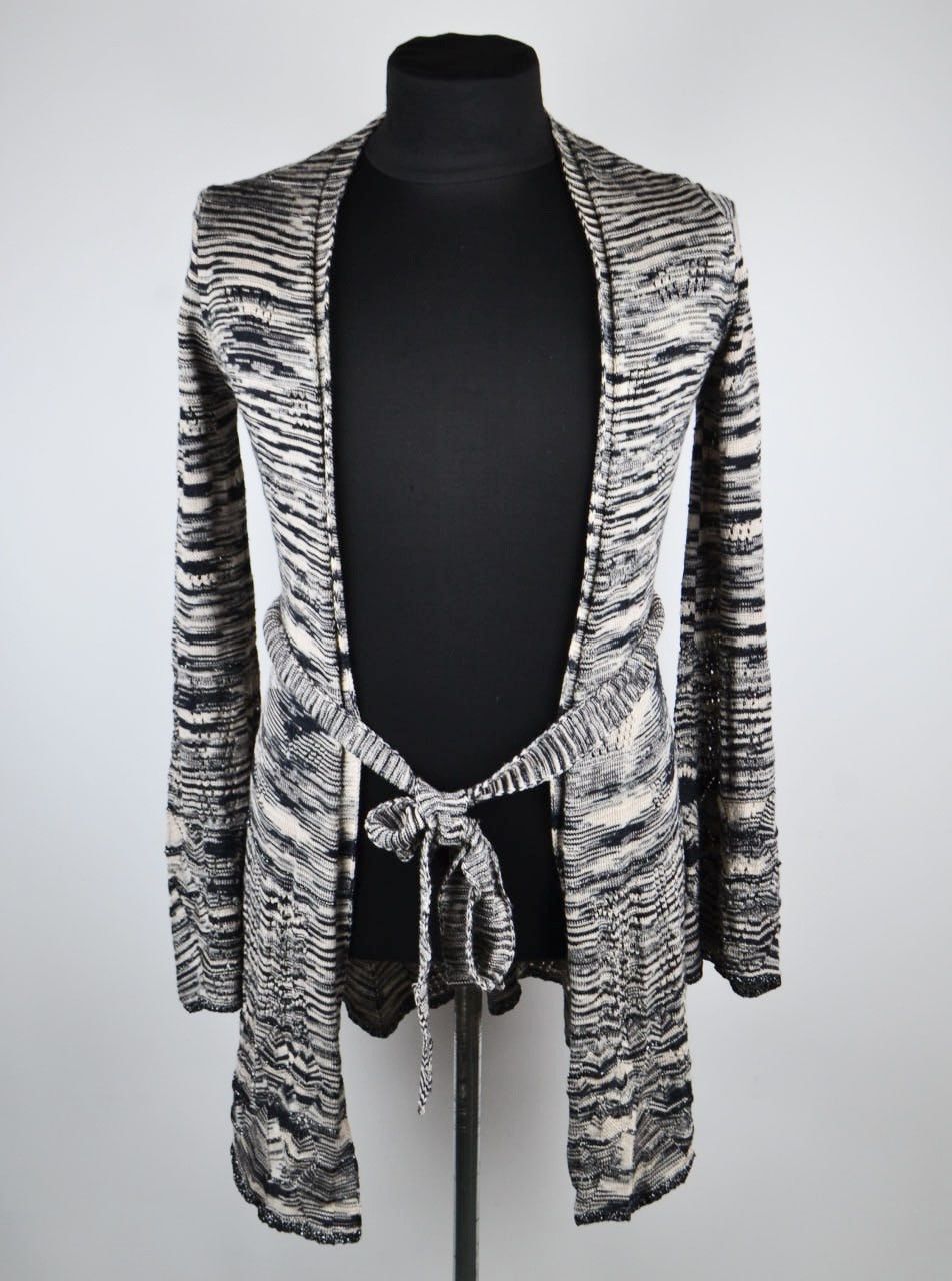 Missoni Missoni Crochet-knit Wide Sleeve Belted Cardigan Sweater Size S / US 4 / IT 40 - 2 Thumbnail