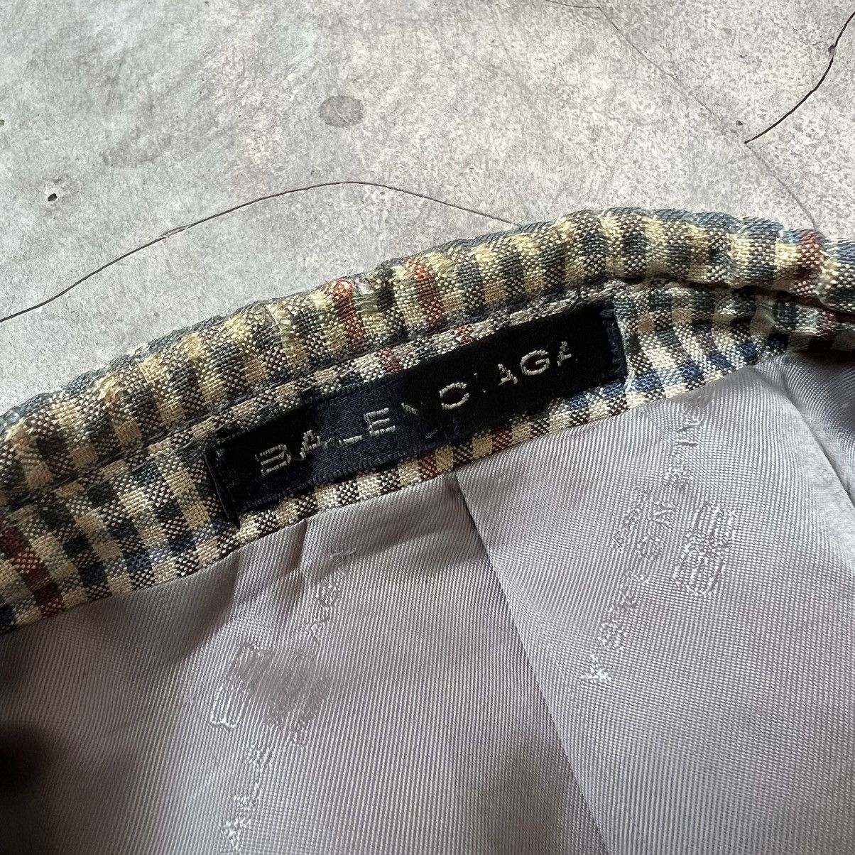 Balenciaga Vintage 90s Balenciaga Gingham Check Blazer Regular fit Size 44R - 5 Thumbnail