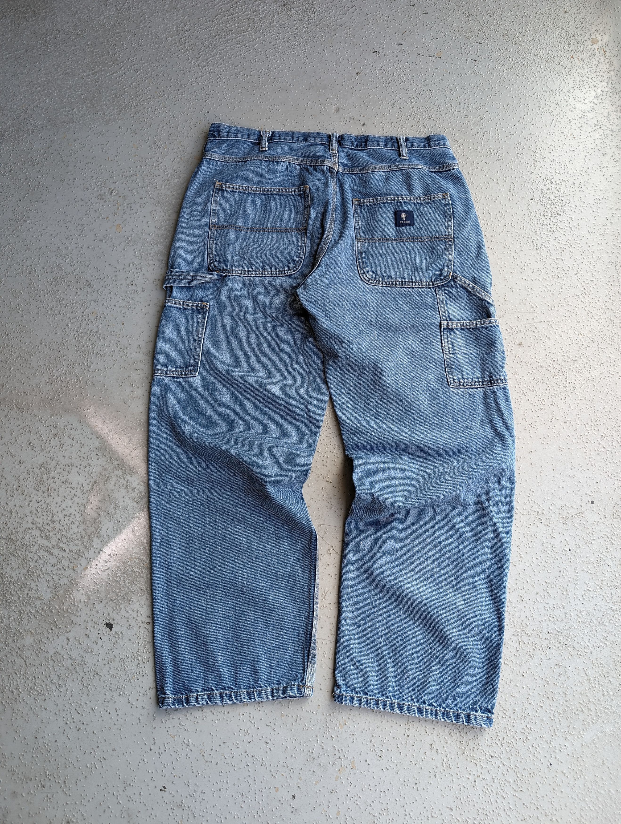 Carhartt 36x30 CRAZY Baggy Y2K Carpenter WORKWEAR SKATER JEANS Size US 36 / EU 52 - 11 Thumbnail