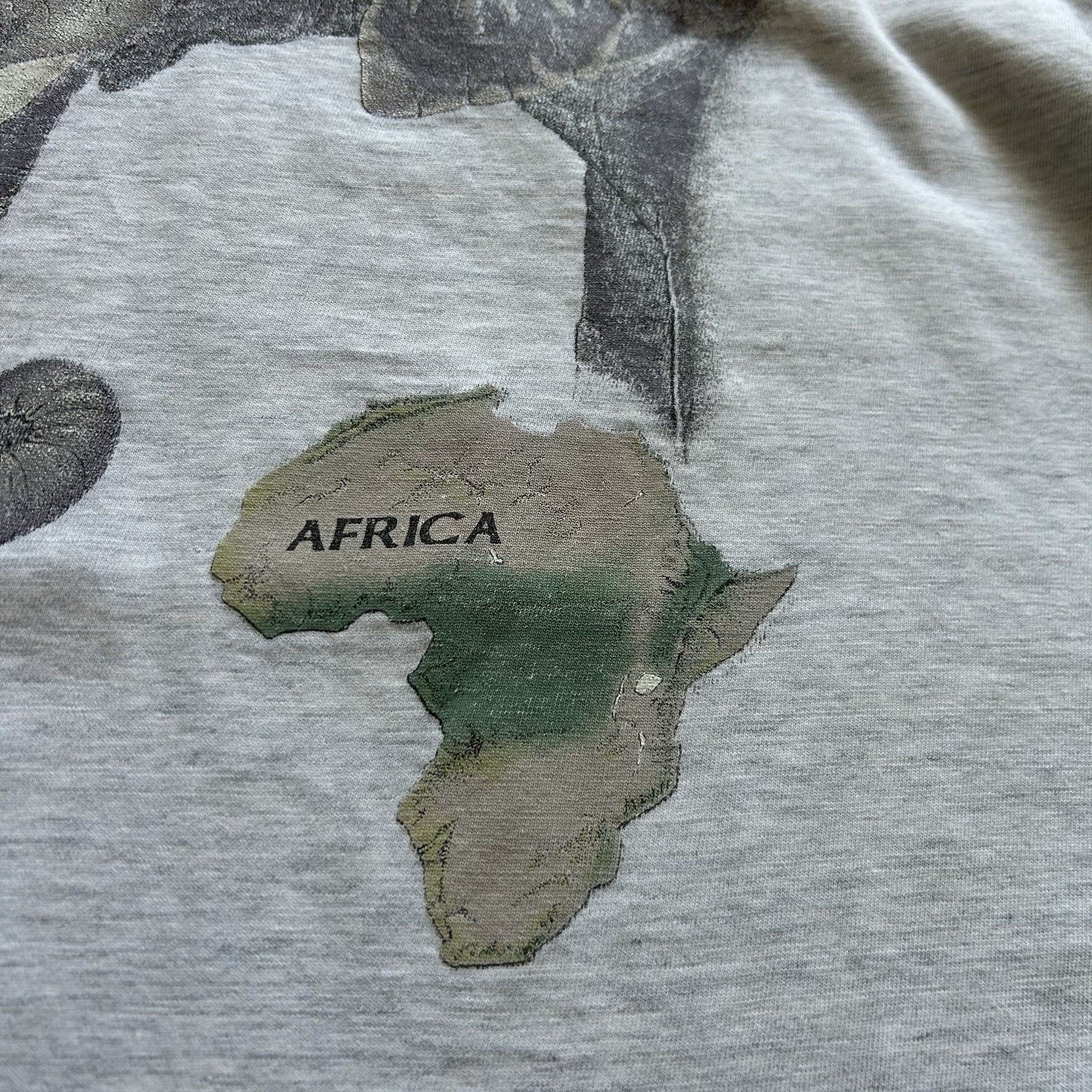 Hanes Vintage Elephant T Shirt XXL 90s Animal Art Distressed Rare Size US XXL / EU 58 / 5 - 8 Thumbnail