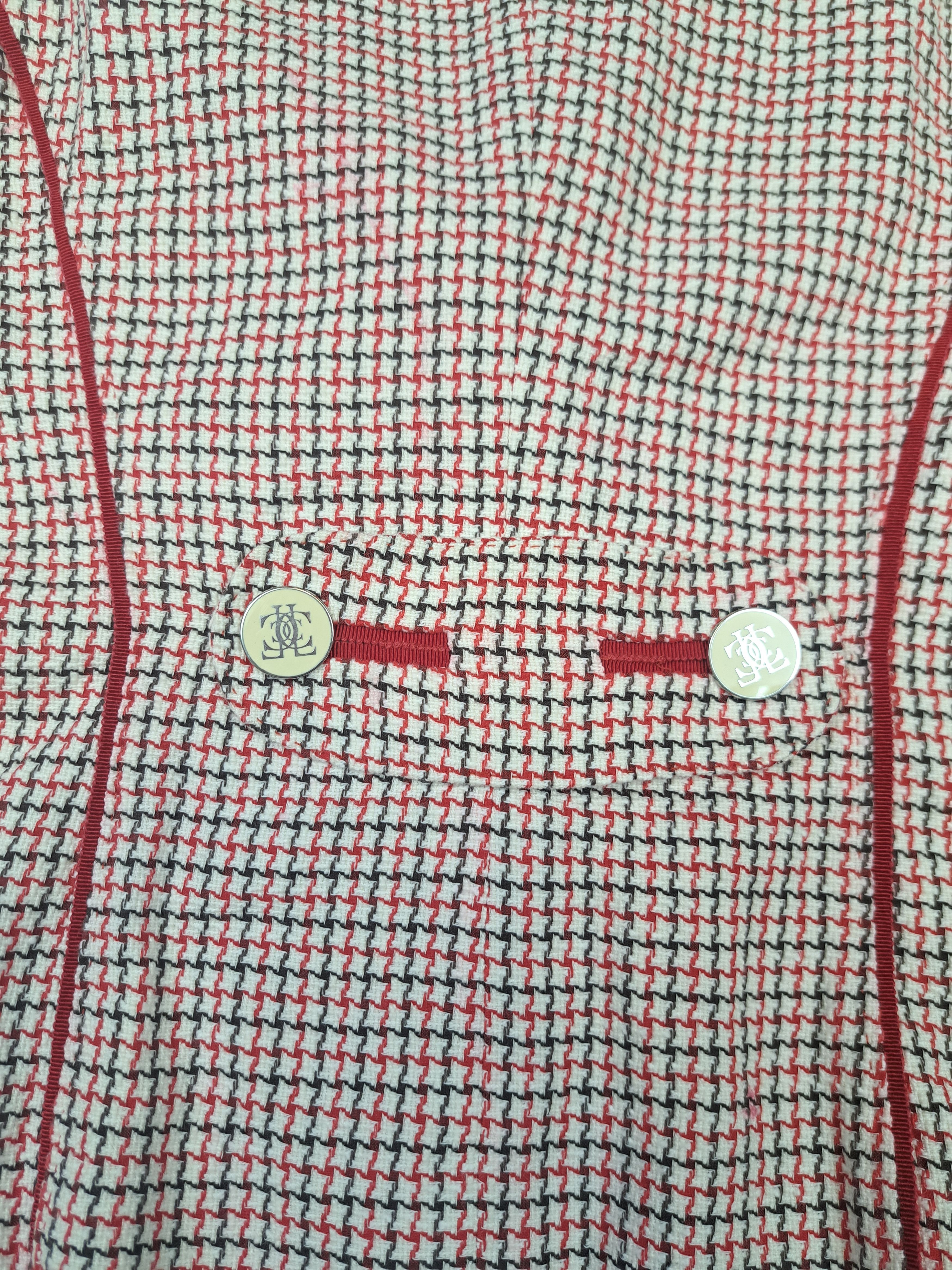 Les Copains Les Copains Avant Garde Japanese Style Houndstooth Blazer Size M / US 6-8 / IT 42-44 - 5 Thumbnail