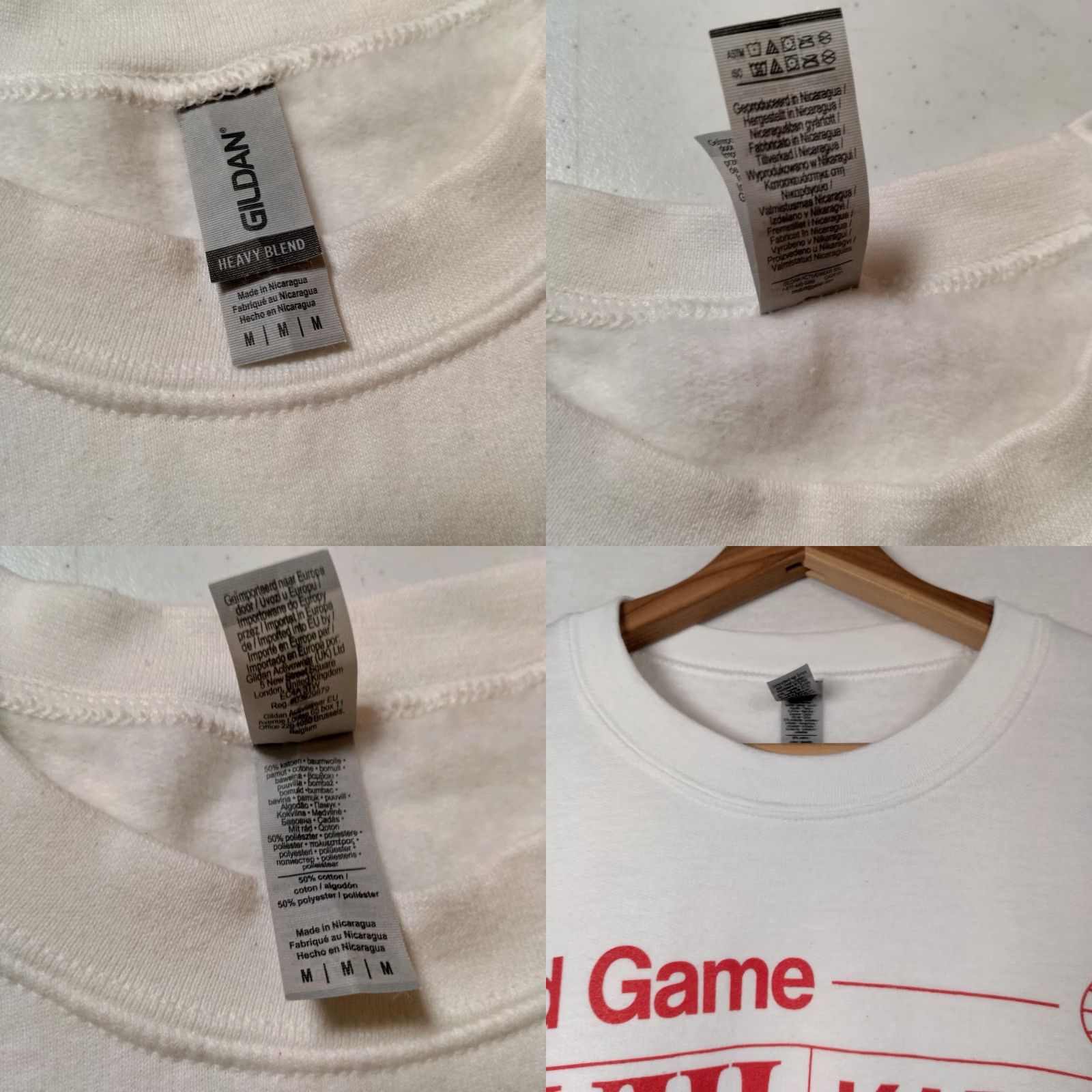 Gildan Swiftie Sweatshirt M White Graphic Love Karma Engaged Romance Unisex Adults Pullover Crew Neck Long Sleeve Gildan Heavy Blend Size US M / EU 48-50 / 2 - 8 Thumbnail