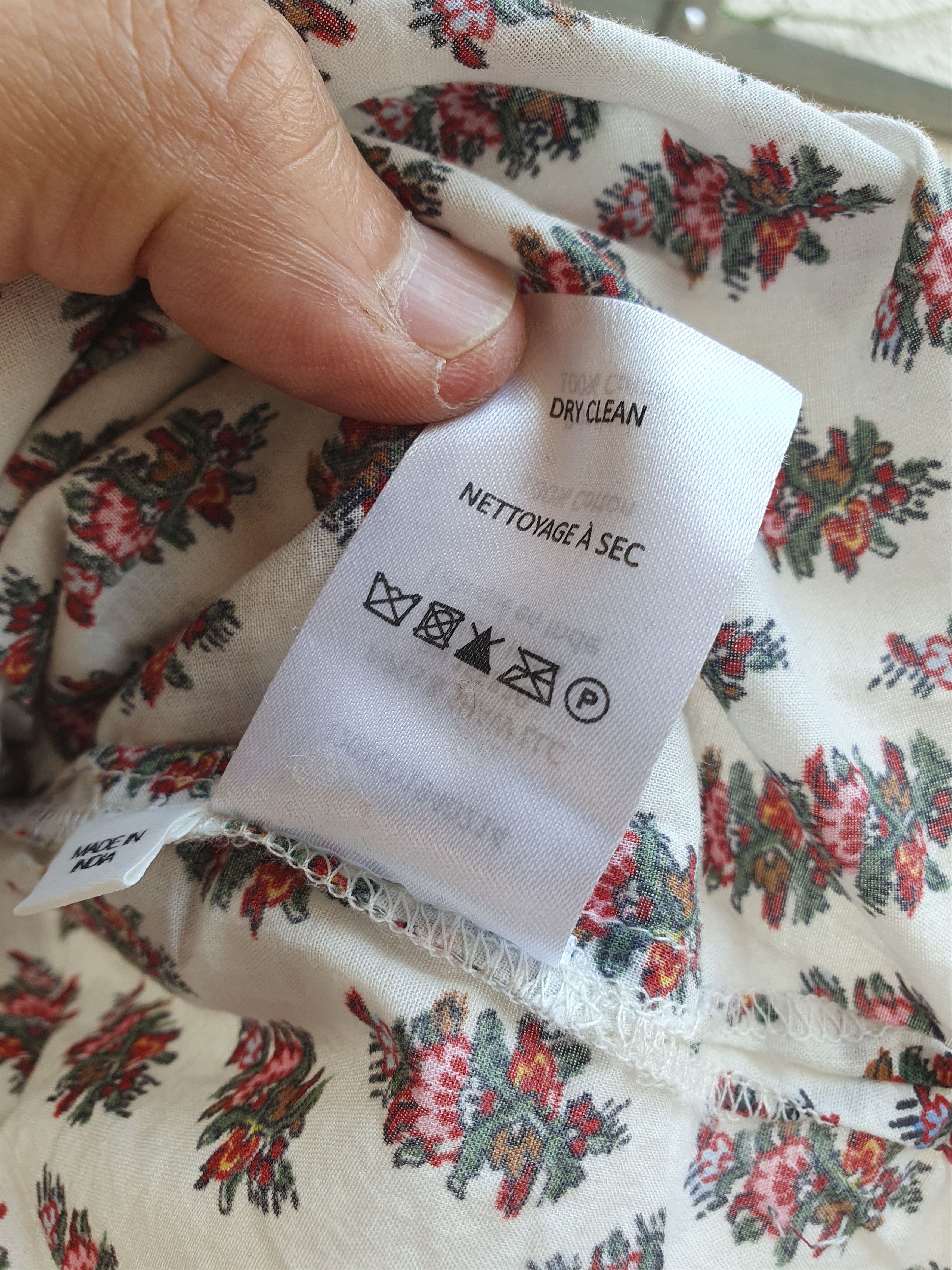 Veronica Beard Veronica Beard Alivia Floral Print Cotton Poplin Blouse Size M / US 6-8 / IT 42-44 - 6 Thumbnail