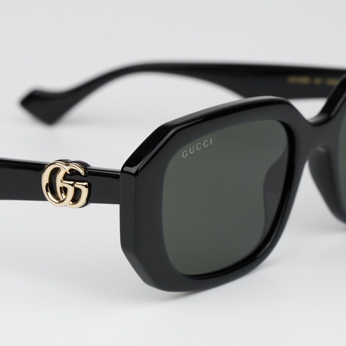 Gucci NEW Gucci GG1535S 001 Black Grey Women Geometric Sunglasses Size ONE SIZE - 7 Thumbnail