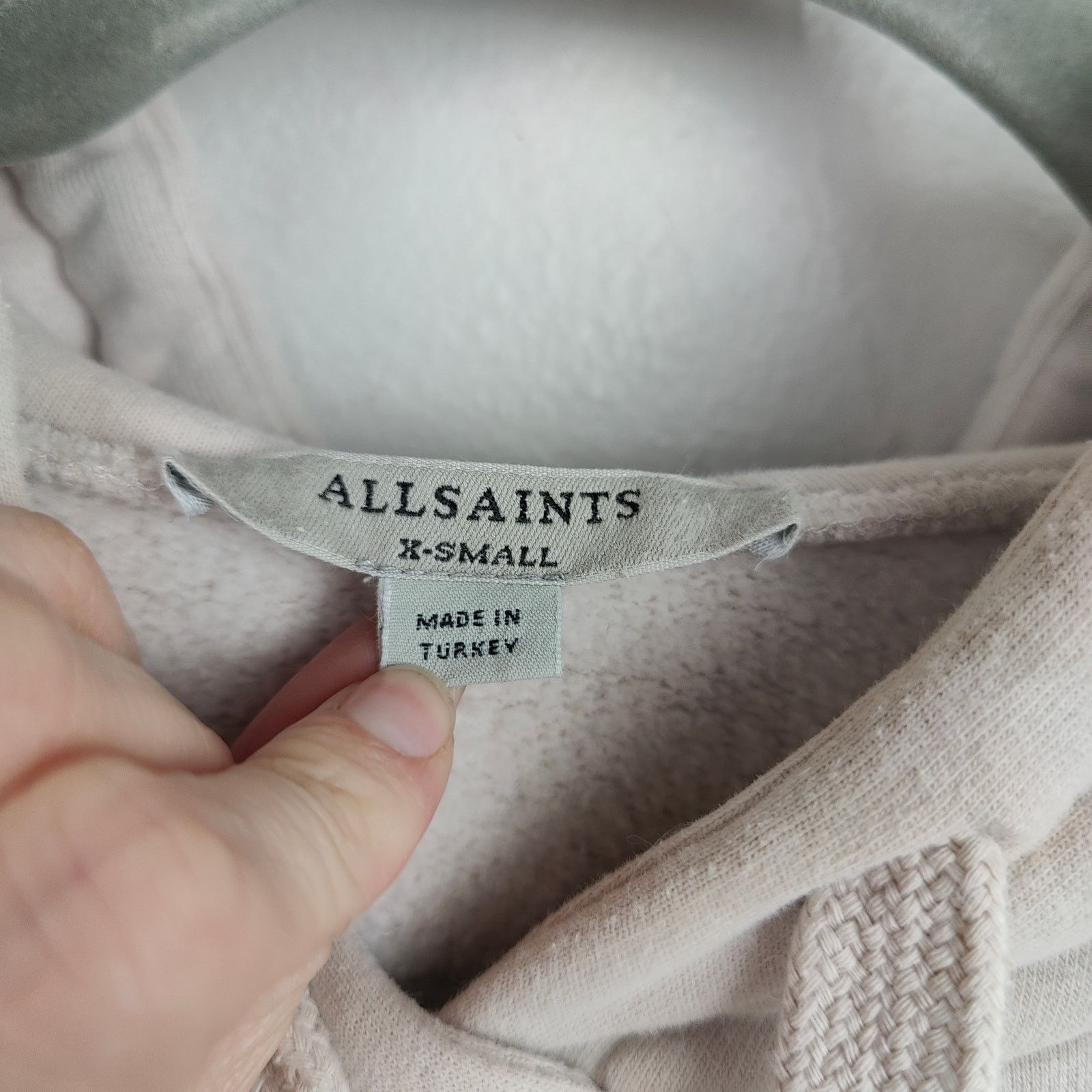 Allsaints AllSaints Olivia Lucia Hoodie Womens XS Pale Gray Pink Size XS / US 0-2 / IT 36-38 - 8 Thumbnail