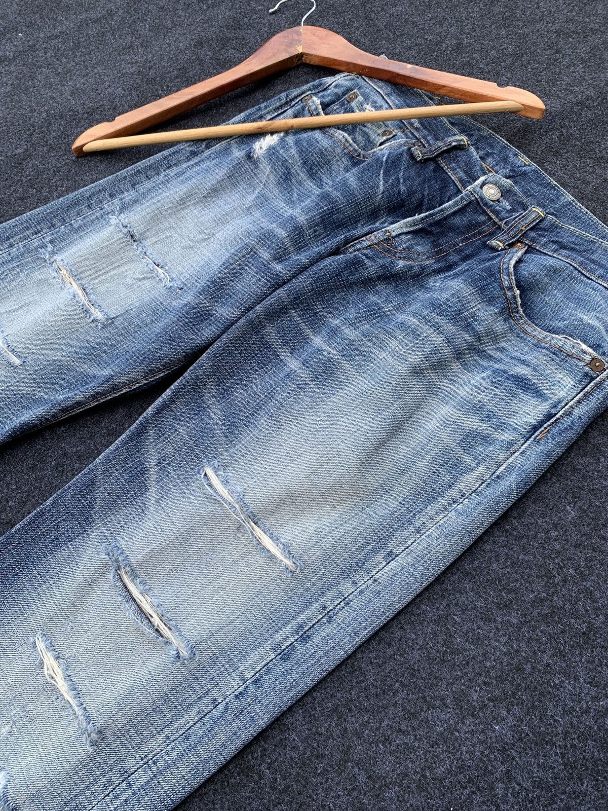Eternal Eternal Flare Jeans Japan Made – Distressed Vintage Look Size US 32 / EU 48 - 3 Thumbnail