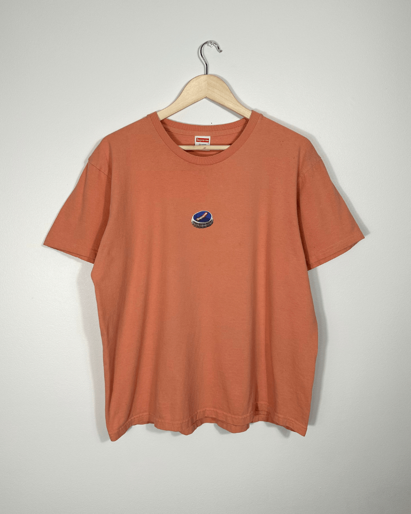 Supreme Supreme FW18 Bottle Cap Terra Cotta T-Shirt - Size Medium Size US M / EU 48-50 / 2 - 7 Thumbnail