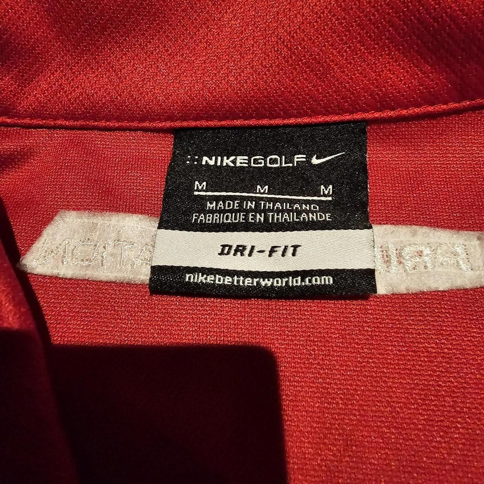Nike Nike Men's White and Red Golf Polo-shirt Size US M / EU 48-50 / 2 - 4 Thumbnail