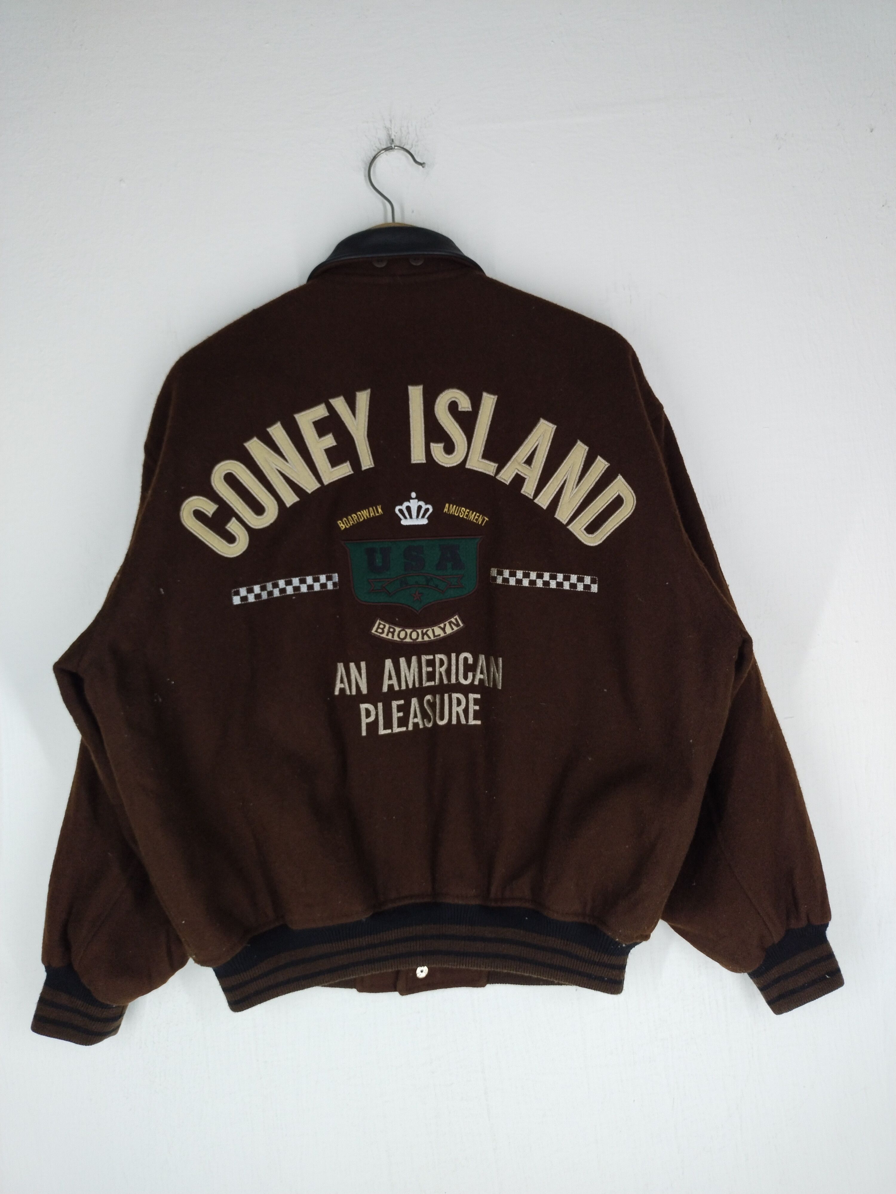 Japanese Brand Vtg Coney Island The Harvard Company Wool Varsity Jacket Size US M / EU 48-50 / 2 - 10 Thumbnail