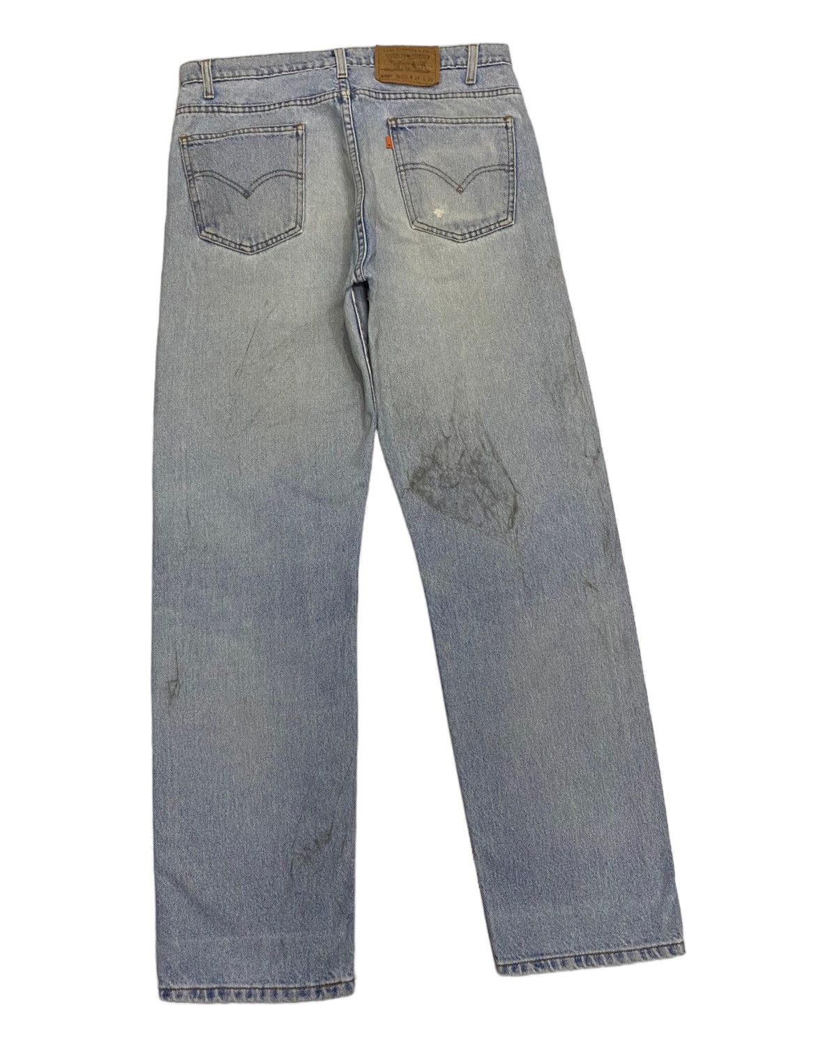 JNCO VINTAGE LEVIS 505 ORANGE TAB DISTRESSED DENIM Size US 33 - 6 Thumbnail