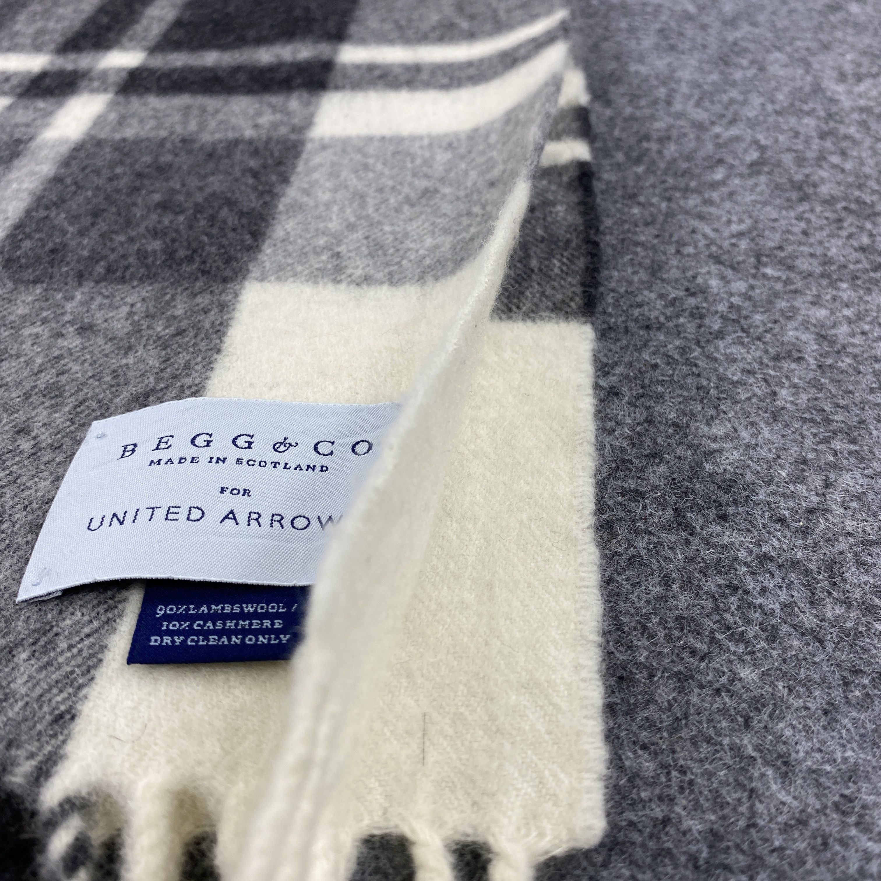 Begg x Co × Vintage GF10687 Begg & Co. Scarf Neck Wear Muffler Nova Check Size ONE SIZE - 4 Thumbnail
