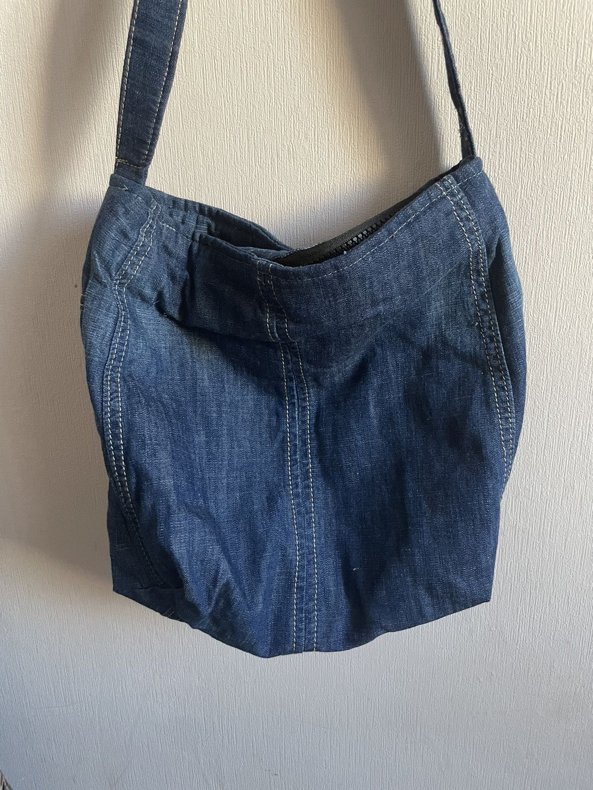 Handmade Handmade blue jeans shoulder shopper bag Size ONE SIZE - 3 Thumbnail