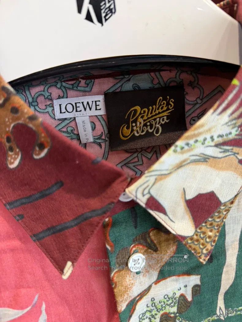 Loewe Loewe size 41 Mermaid graffiti linen shirt jacket Size US M / EU 48-50 / 2 - 2 Thumbnail