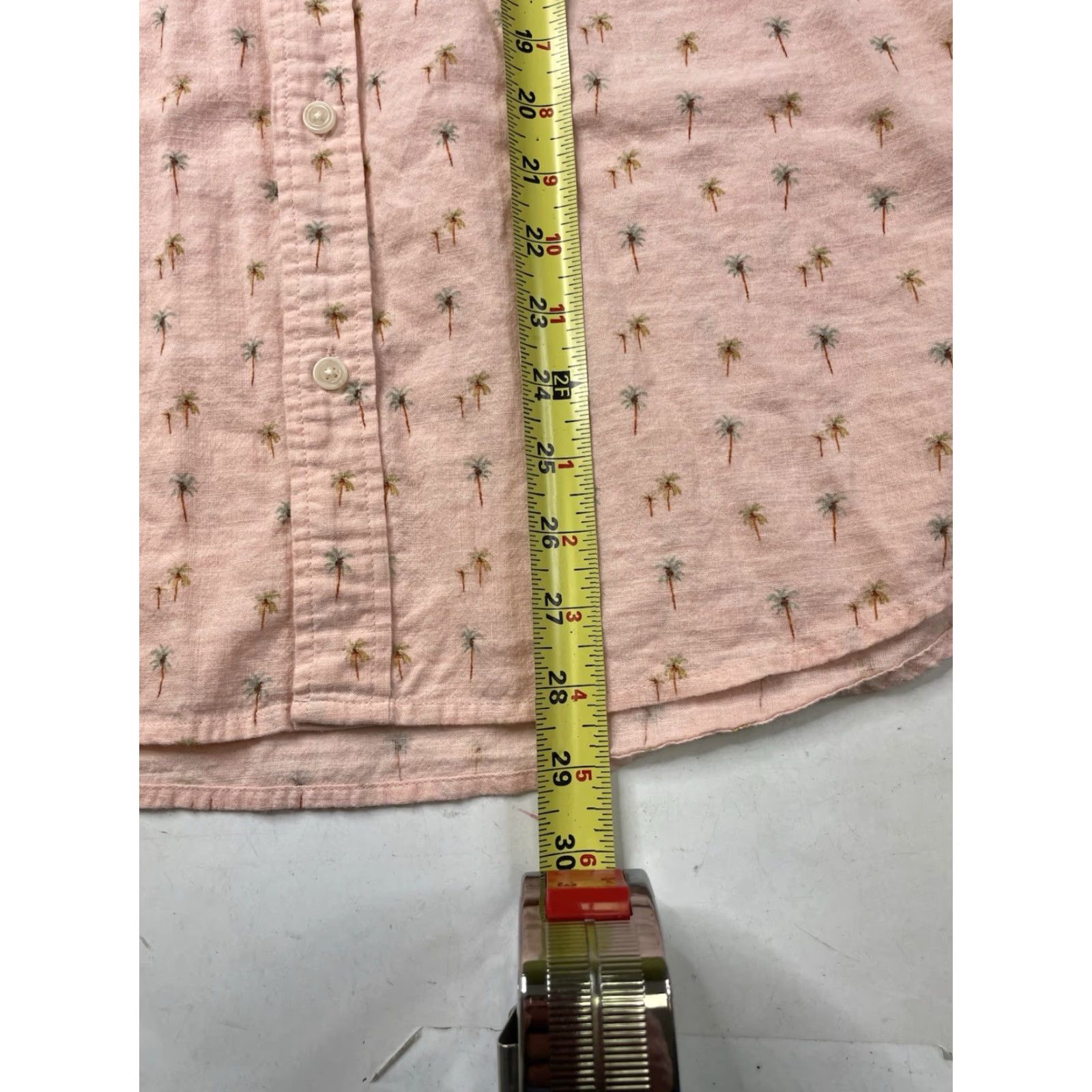 Marine Layer Marine Layer Pink Cotton Button-Down Shirt With Palms M/L User: Marine Layer Pink Cotton Button-Down Shirt with Palms M/L Size US M / EU 48-50 / 2 - 4 Thumbnail