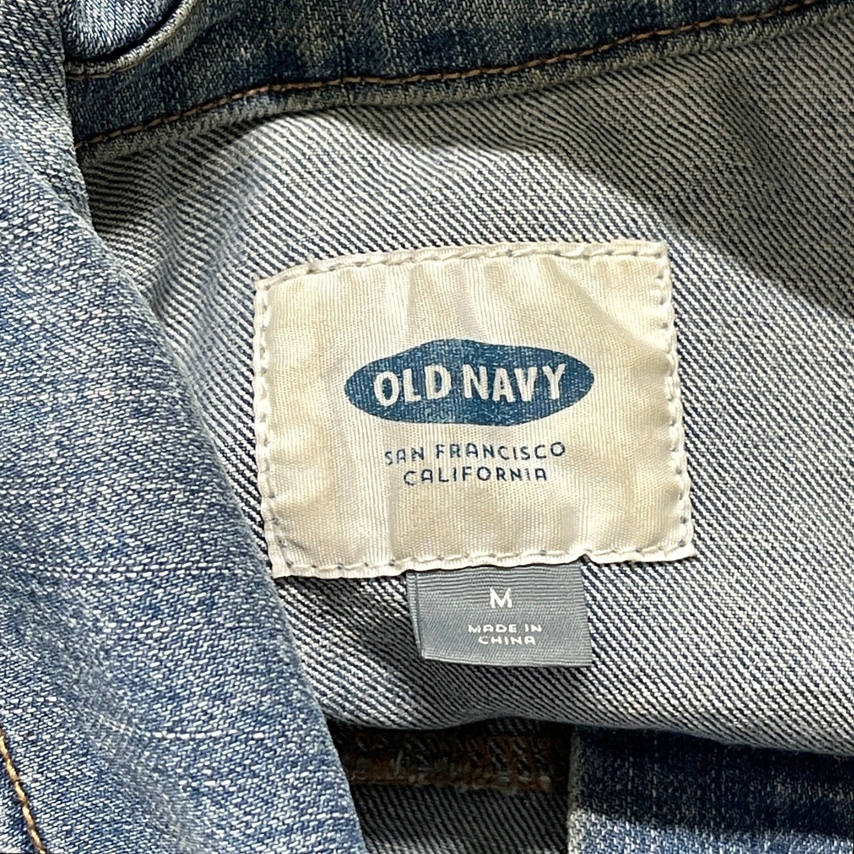 Old Navy Old Navy Trucker Jacket Women M Blue Denim Front Cotton Blend Y2K Retro Size M / US 6-8 / IT 42-44 - 3 Thumbnail