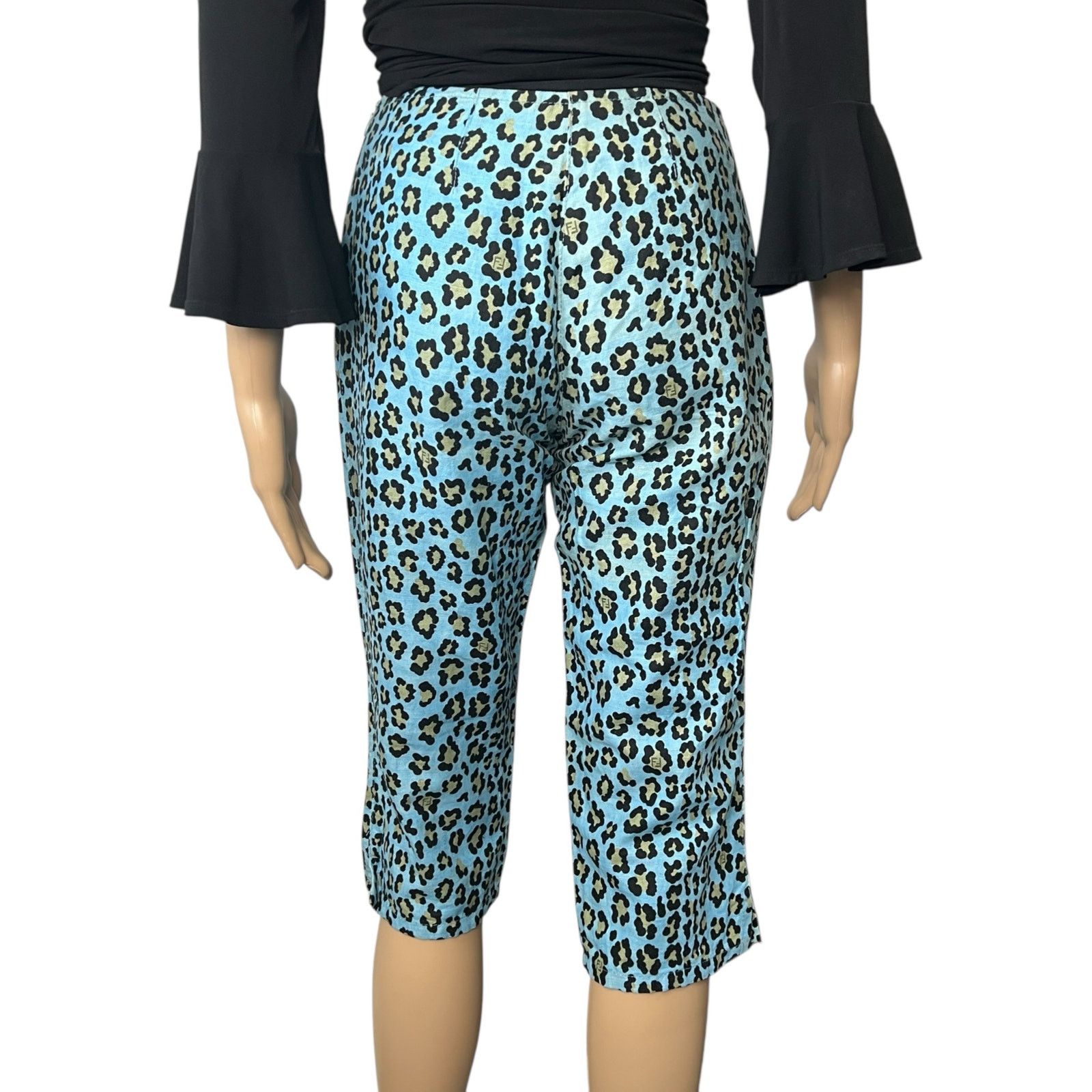 Fendi Fendi Vintage Leopard Print Capris Size 26" / US 2 / IT 38 - 4 Thumbnail