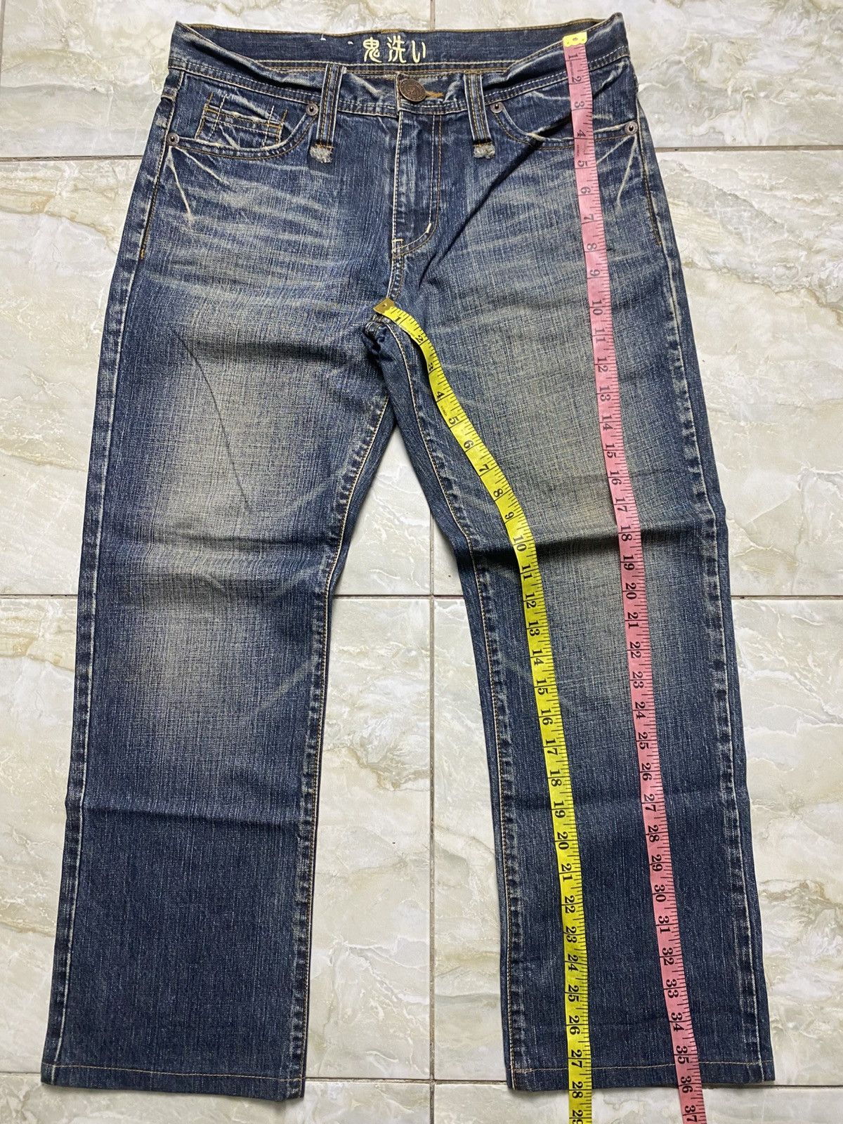 Japanese Brand Oniarai Devil@Satan Embroidered Jeans Size US 32 / EU 48 - 5 Thumbnail