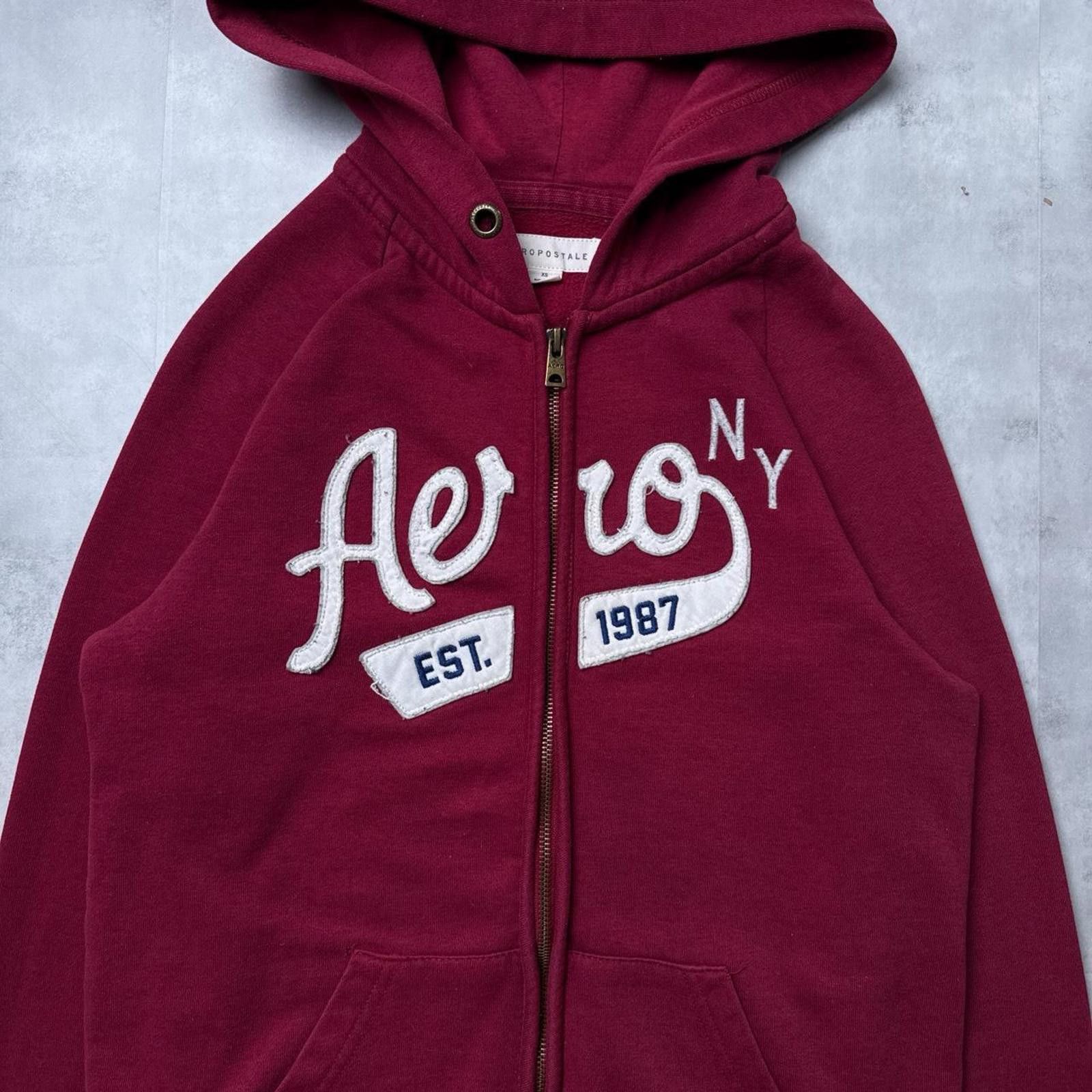 Aeropostale Y2K Aeropostale 00s Red Hoodie Jacket Size US XS / EU 42 / 0 - 2 Thumbnail